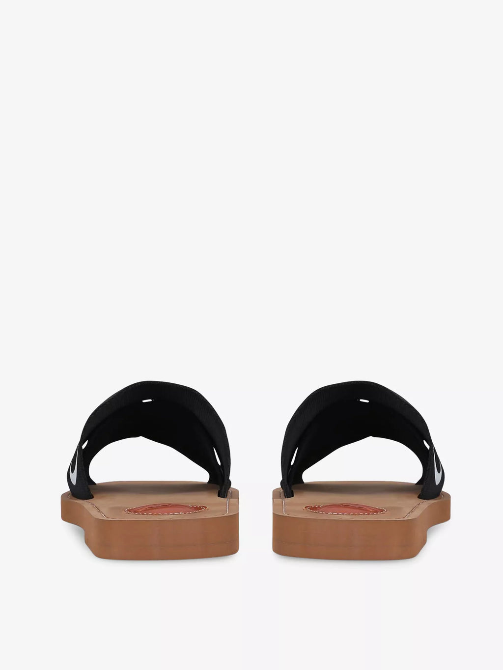 CHLOE  Woody logo-print canvas sandals