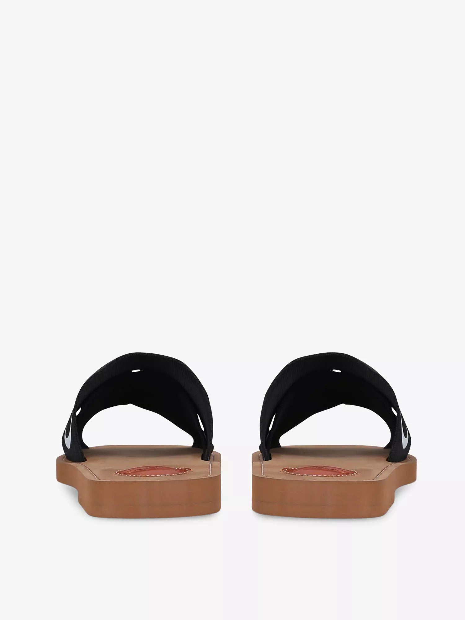 CHLOE  Woody logo-print canvas sandals