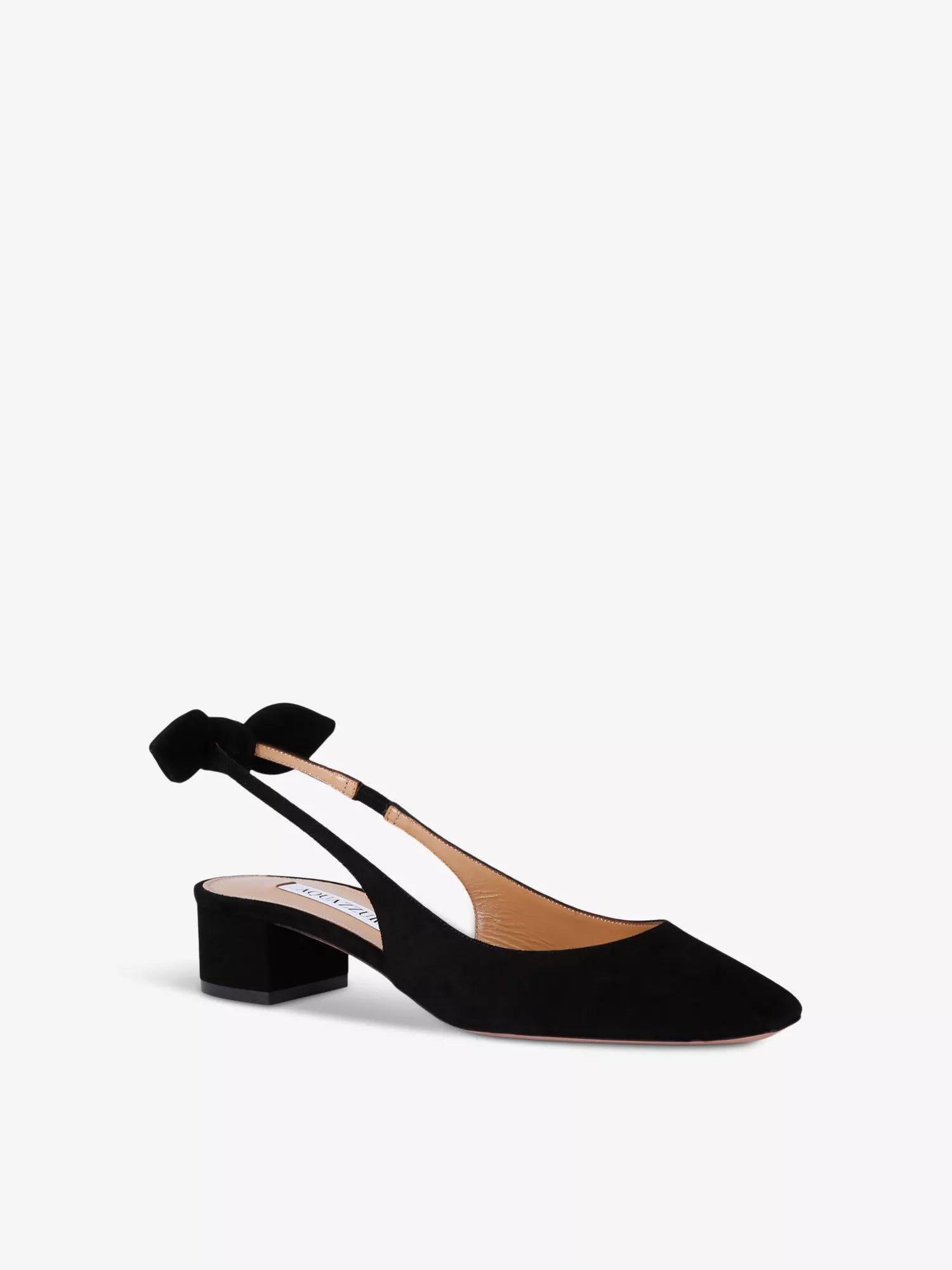 Very Bow slingback-strap suede pumps