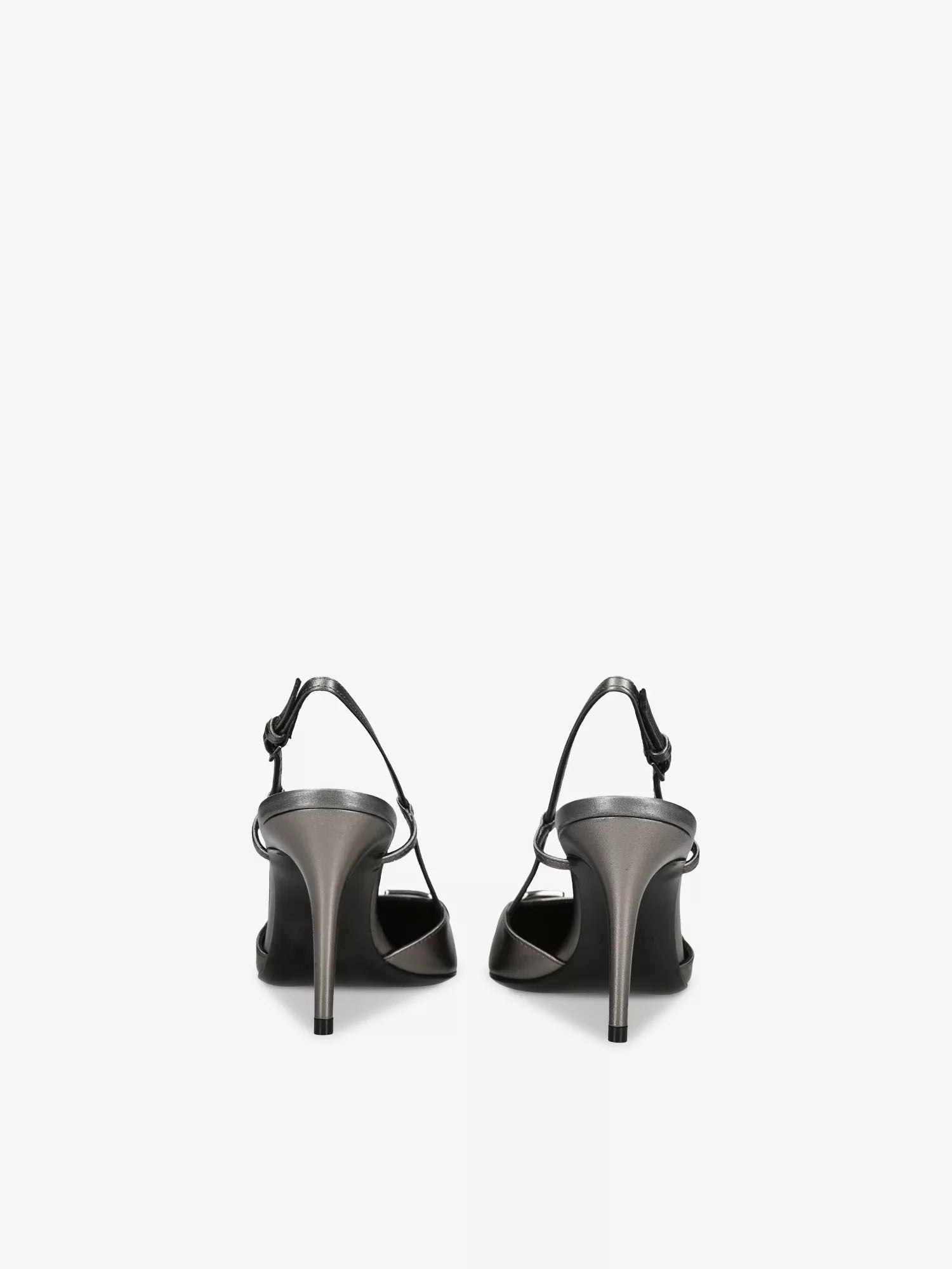 VLogo slingback leather heeled courts