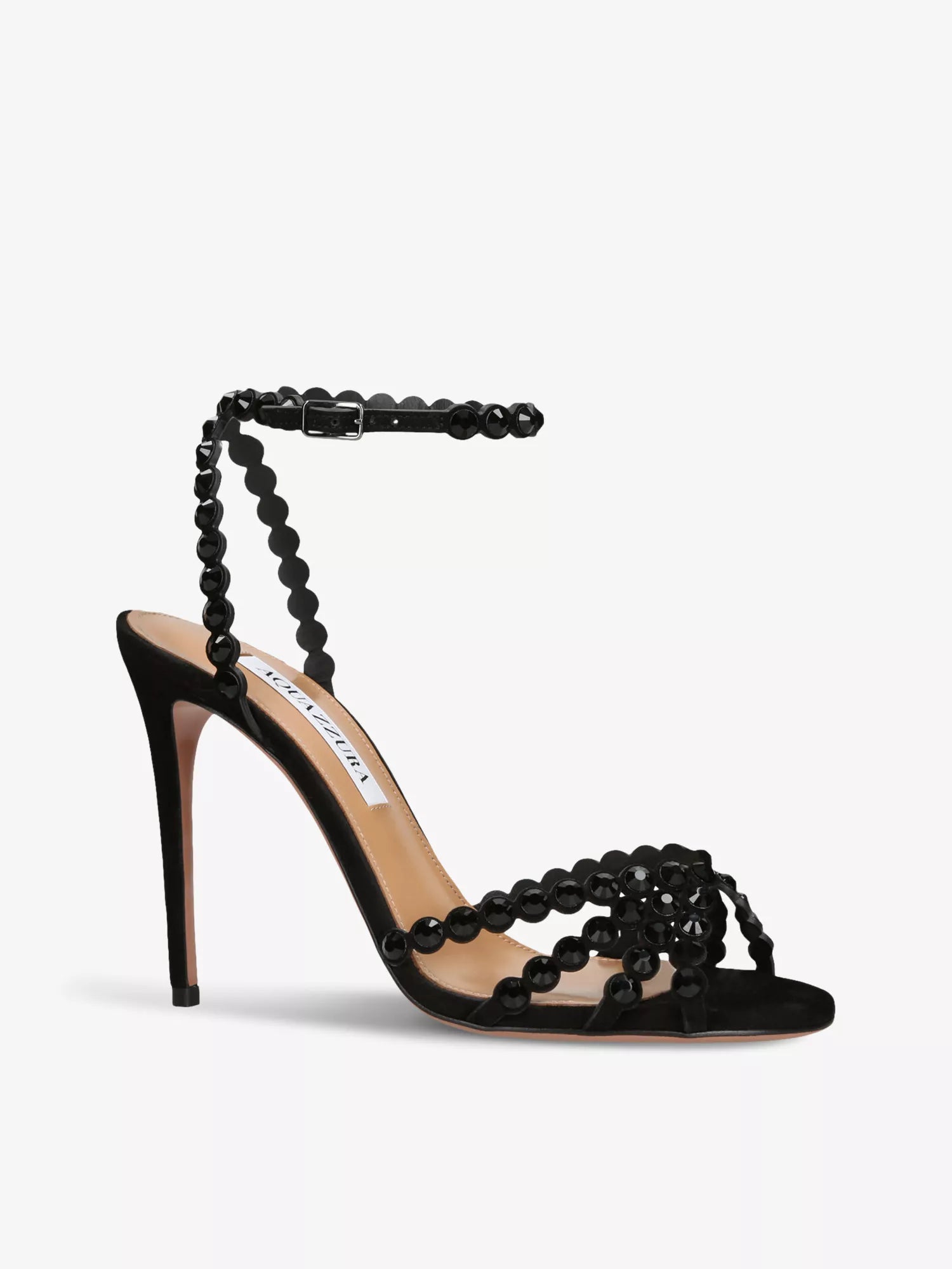 Tequila 105 crystal-embellished leather heeled sandals