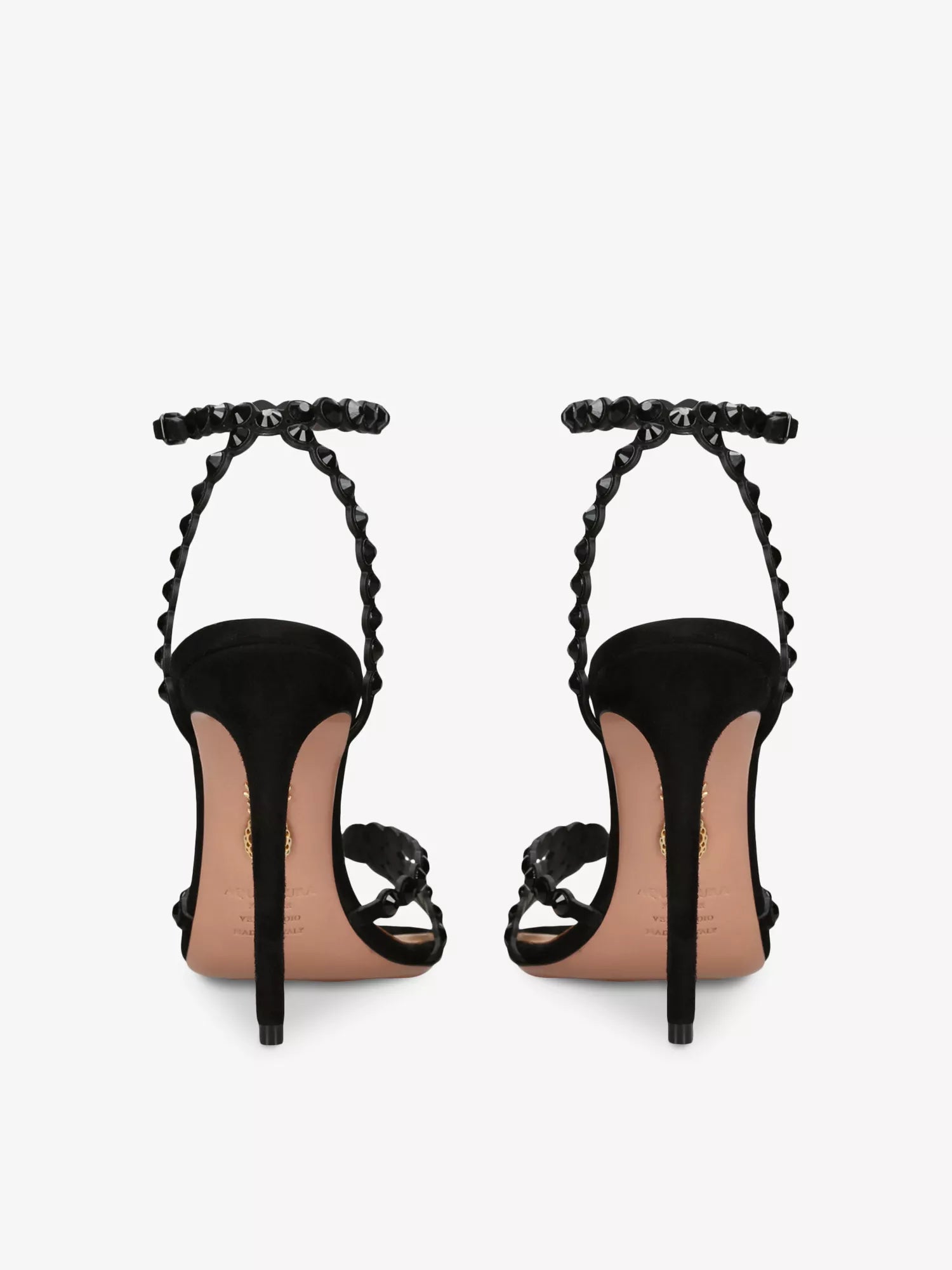 Tequila 105 crystal-embellished leather heeled sandals