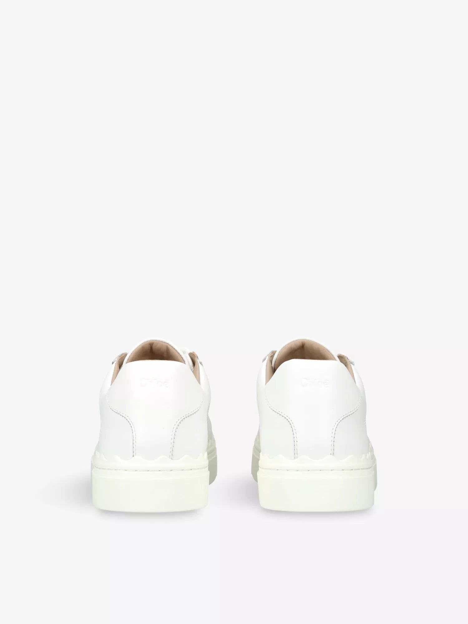 CHLOE  Lauren perforated leather low-top trainers