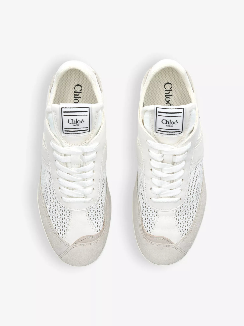 CHLOE  Kick brand-patch low-top suede trainers