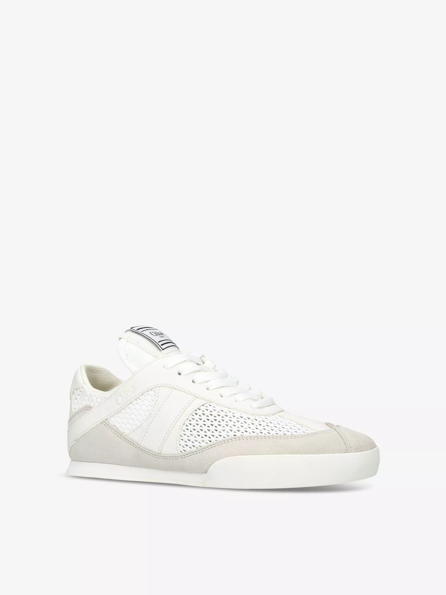 CHLOE  Kick brand-patch low-top suede trainers