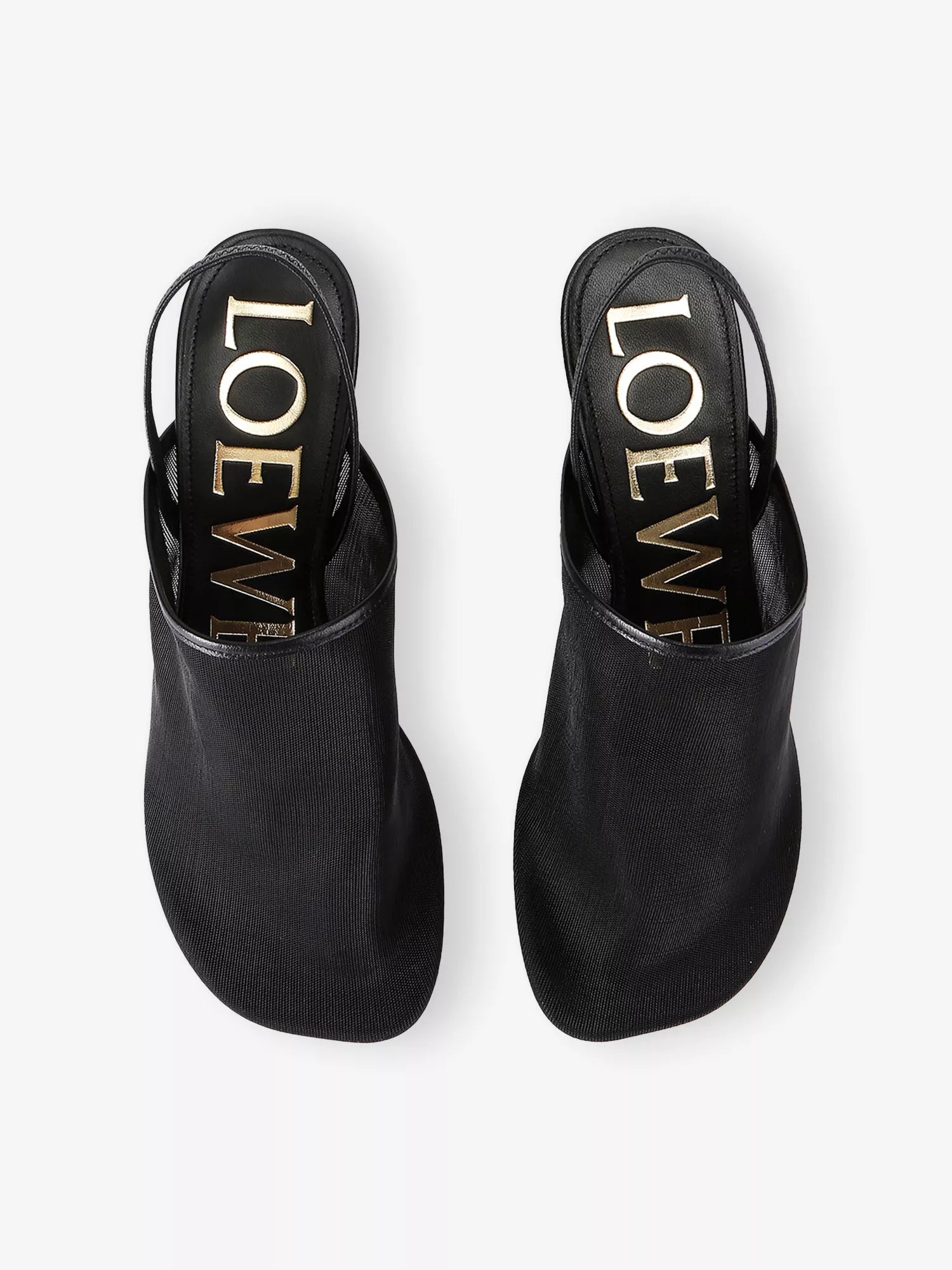 LOEWE Petal Heeled Mesh Mules
