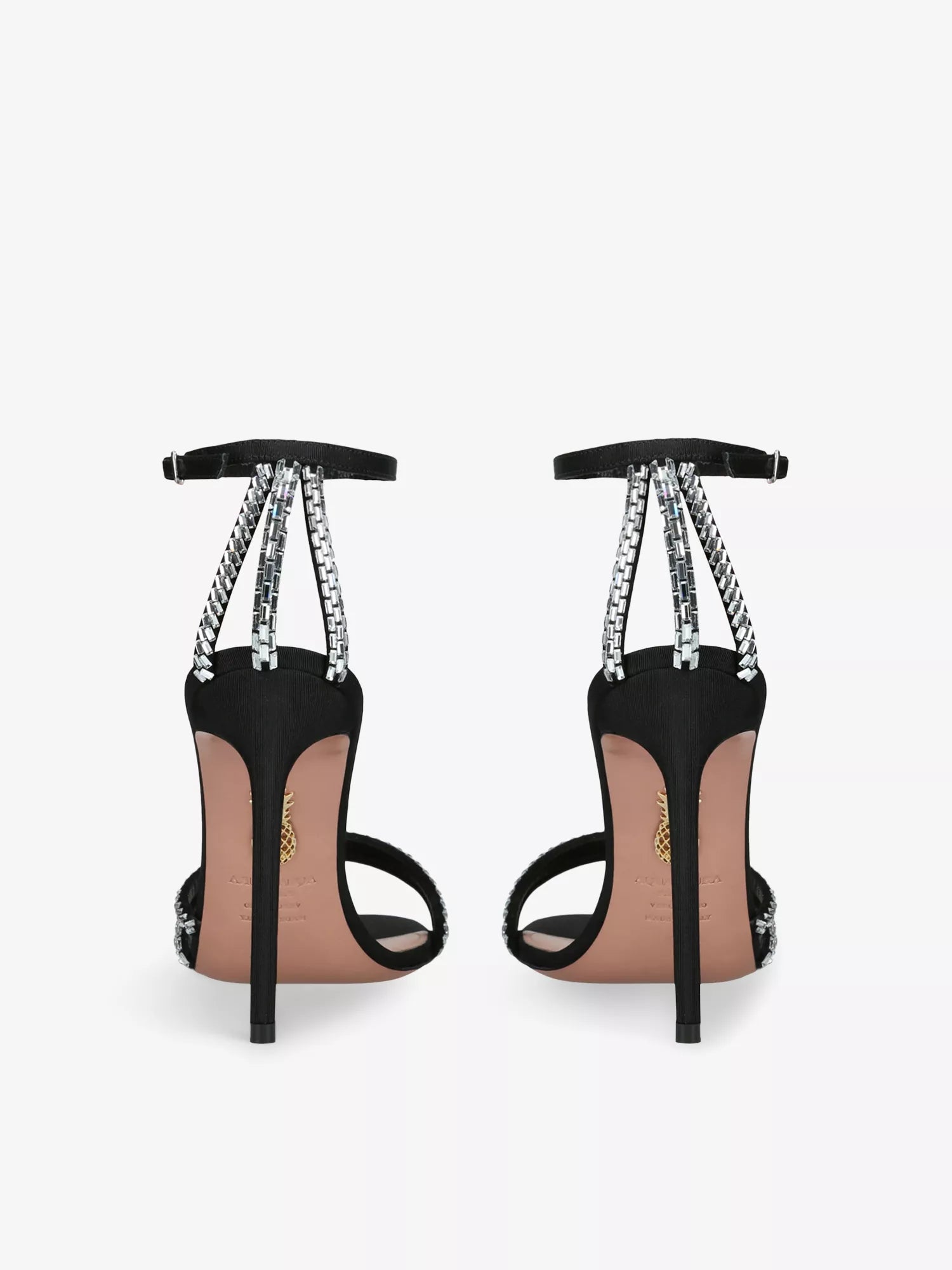 AQUAZZURA Milagros 105 Suede Heeled Sandals