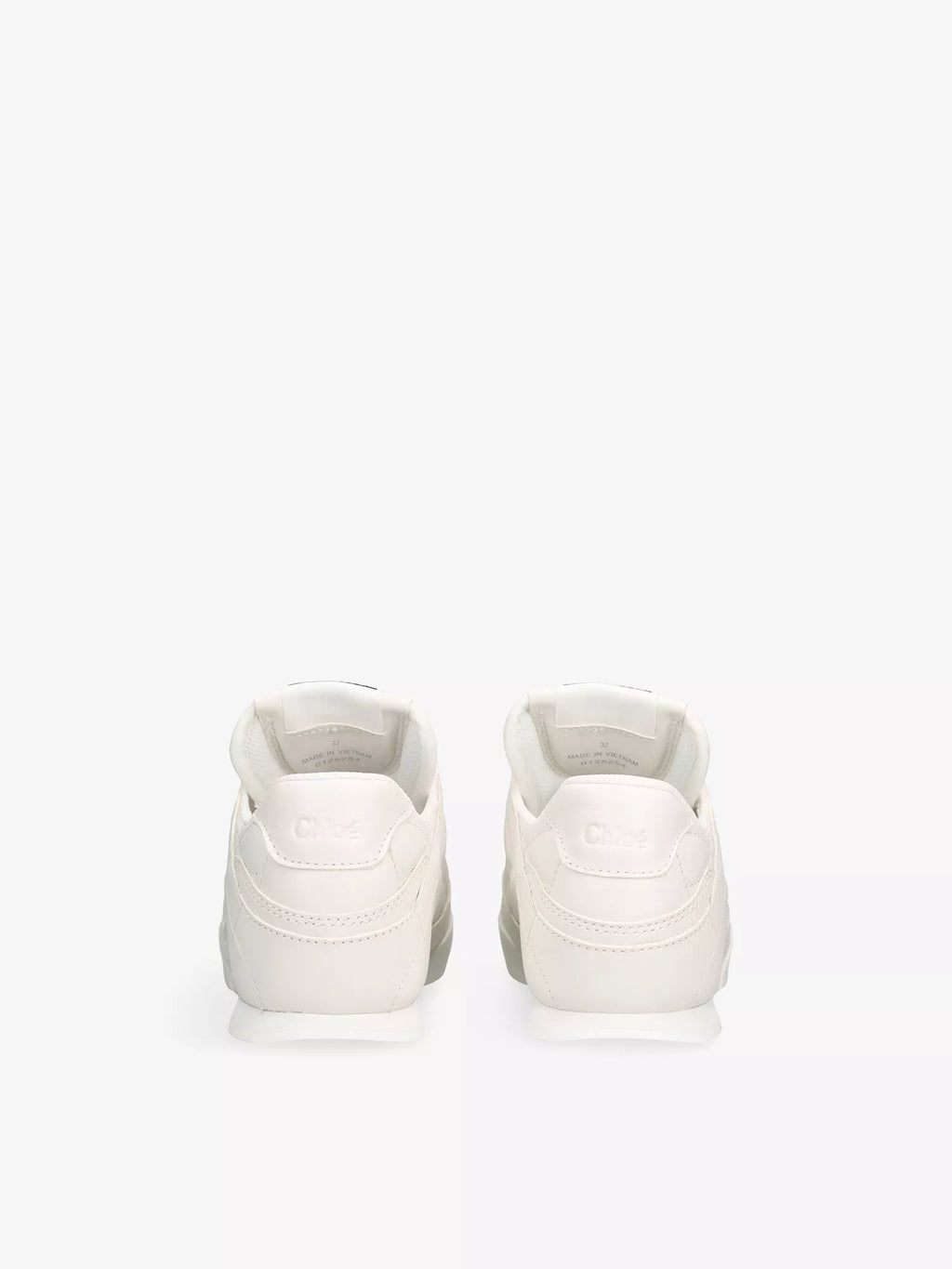 CHLOE Kick Brand-Patch Leather Low-Top Trainers