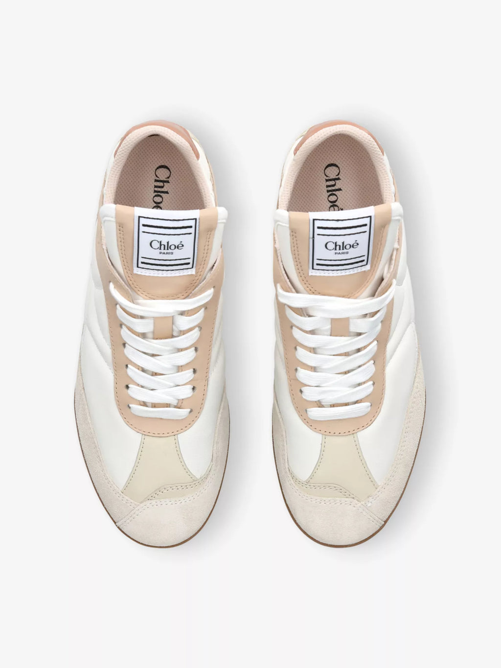 CHLOE  Kick Brand-Patch Leather Low-Top Trainers