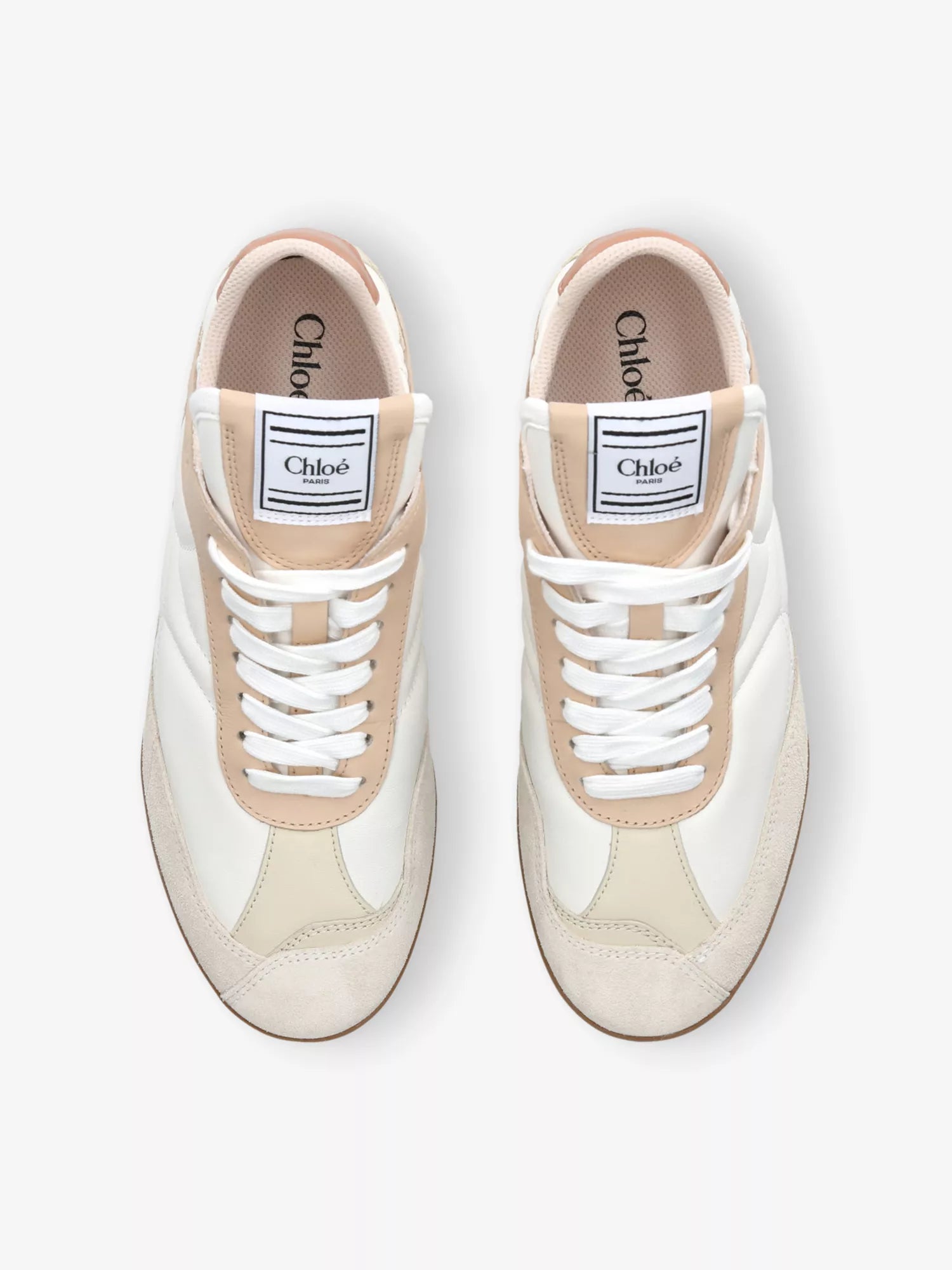 CHLOE  Kick Brand-Patch Leather Low-Top Trainers