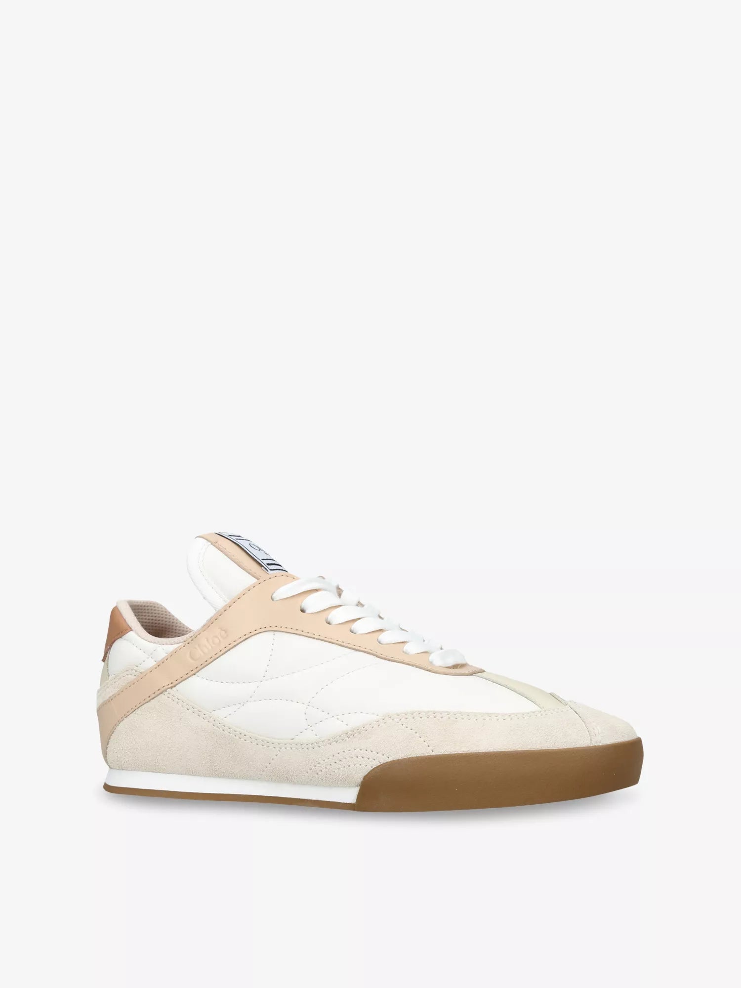 CHLOE  Kick Brand-Patch Leather Low-Top Trainers