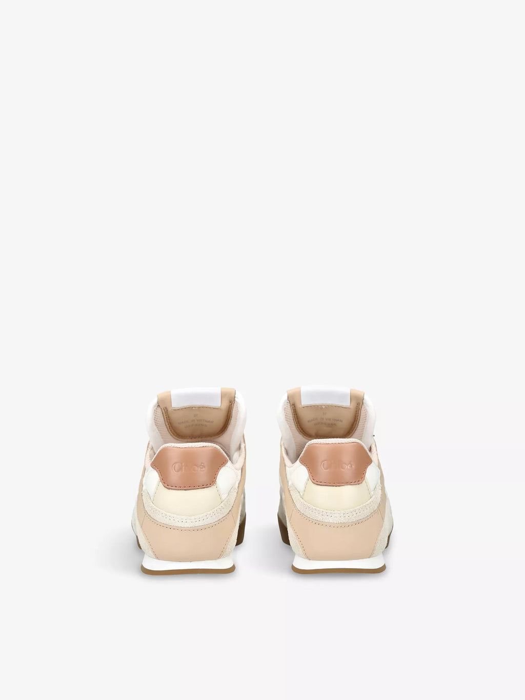 CHLOE  Kick Brand-Patch Leather Low-Top Trainers