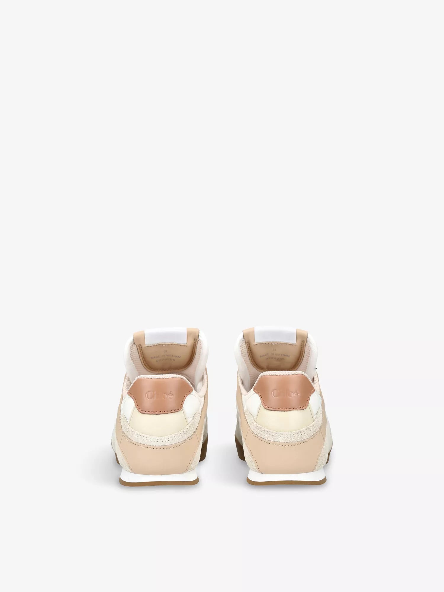 CHLOE  Kick Brand-Patch Leather Low-Top Trainers