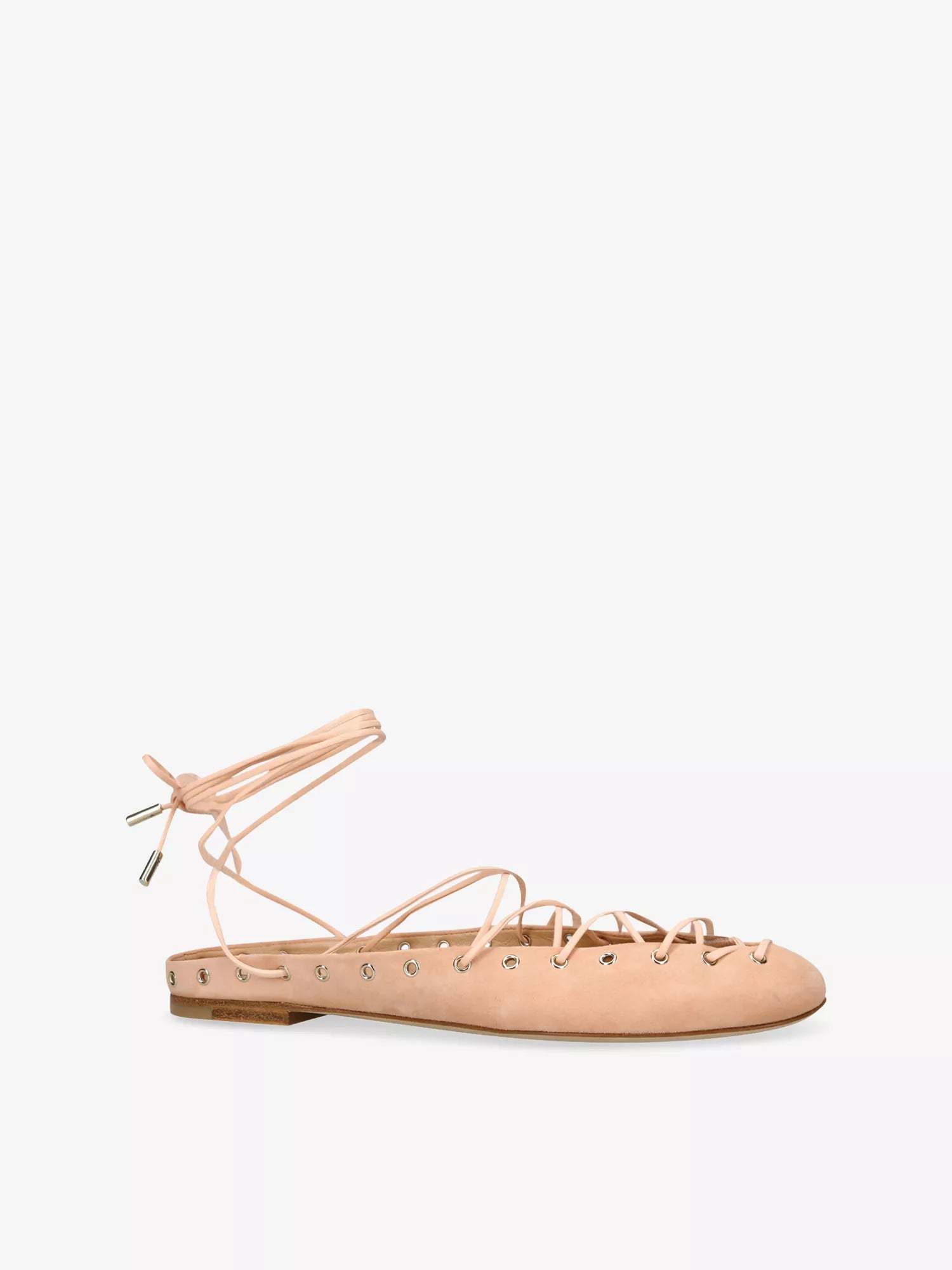 CHLOE  Ghillies Leather Ballerina Flats