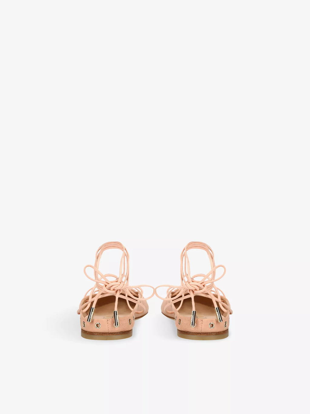 CHLOE  Ghillies Leather Ballerina Flats
