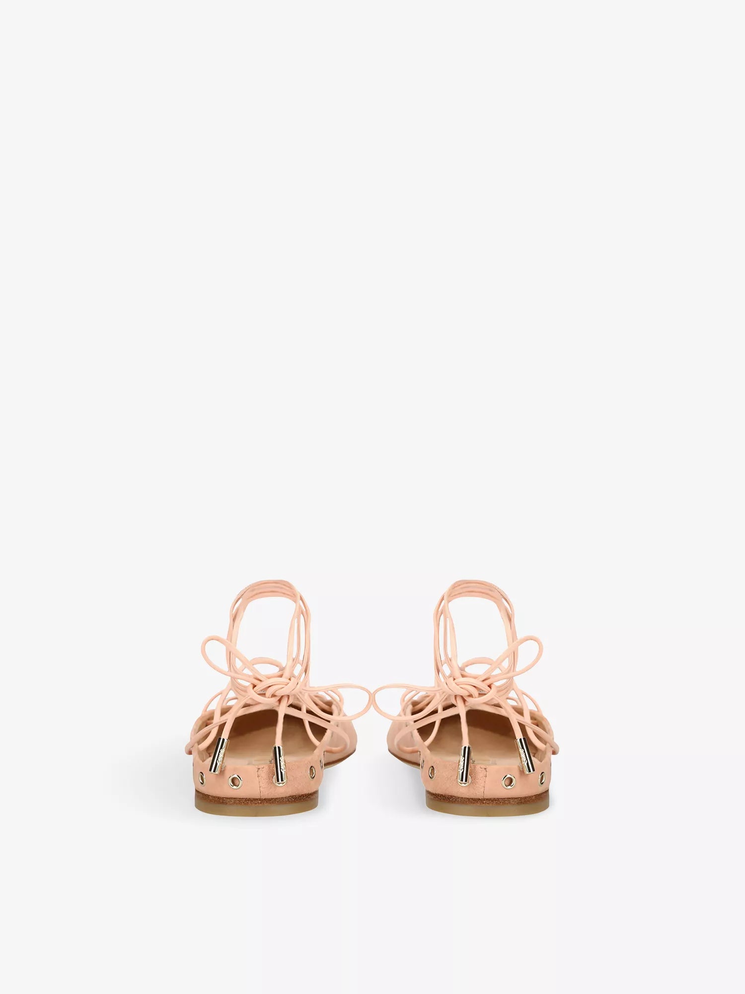 CHLOE  Ghillies Leather Ballerina Flats