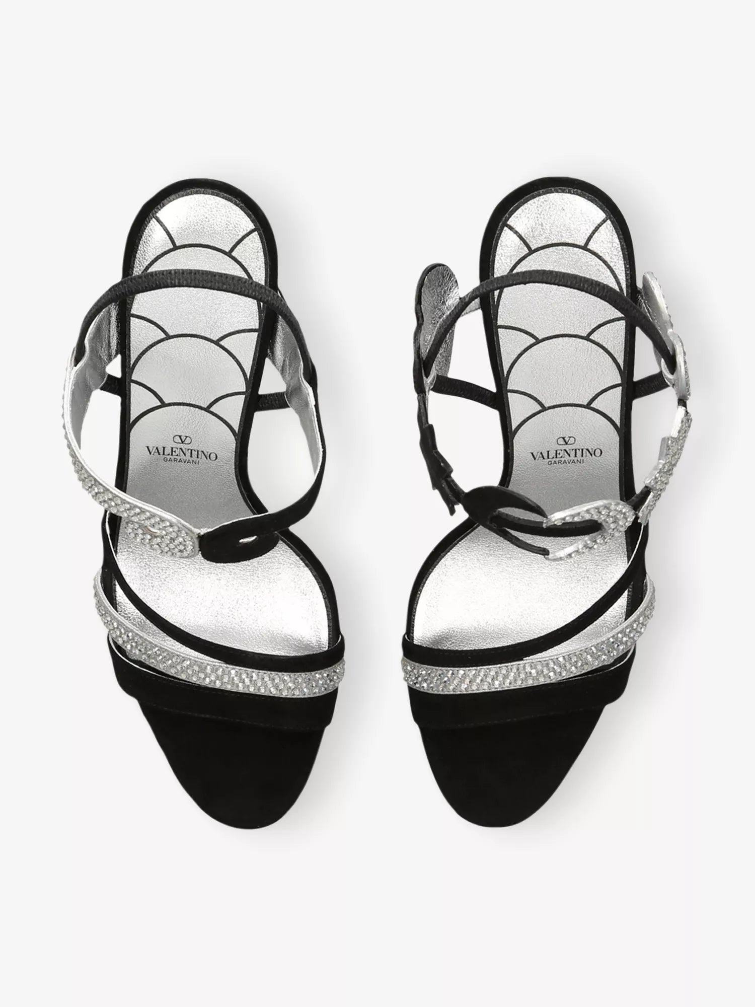 L'une Et L'autre Suede Heeled Sandals