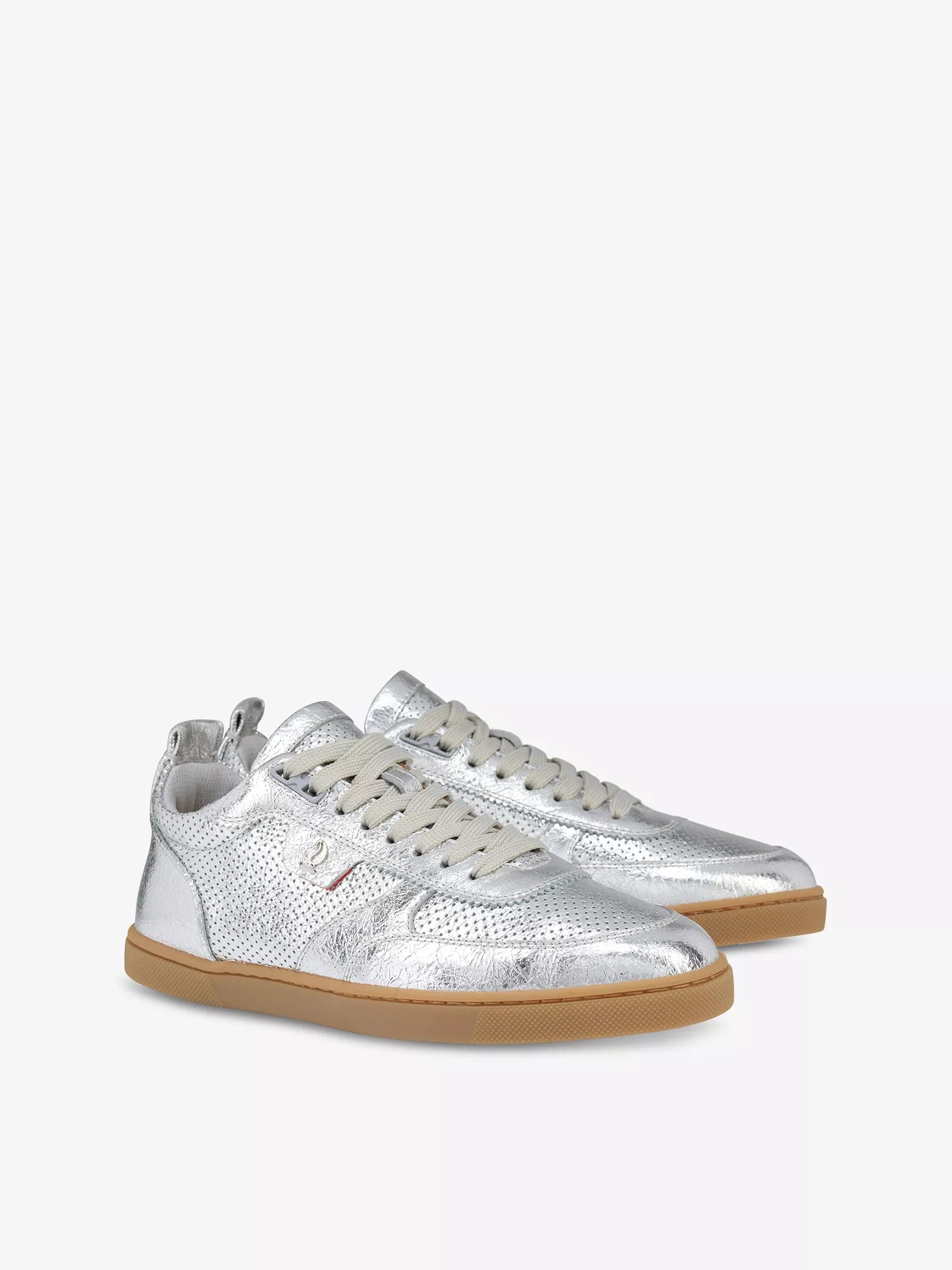Tutti Rui Metallic-Leather Low-Top Trainers
