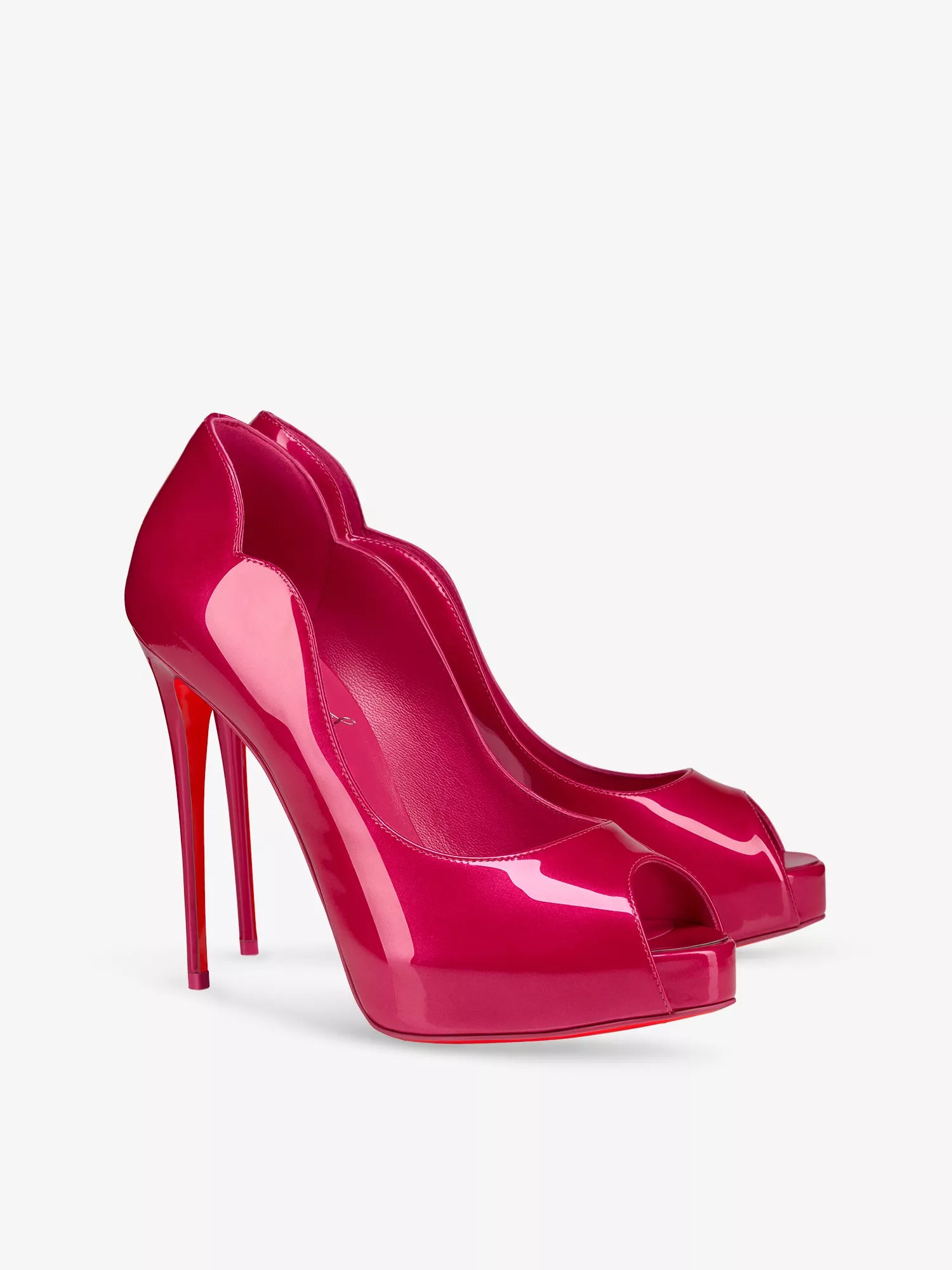 Hot Chick Alta 120 Patent-Leather Heeled Courts