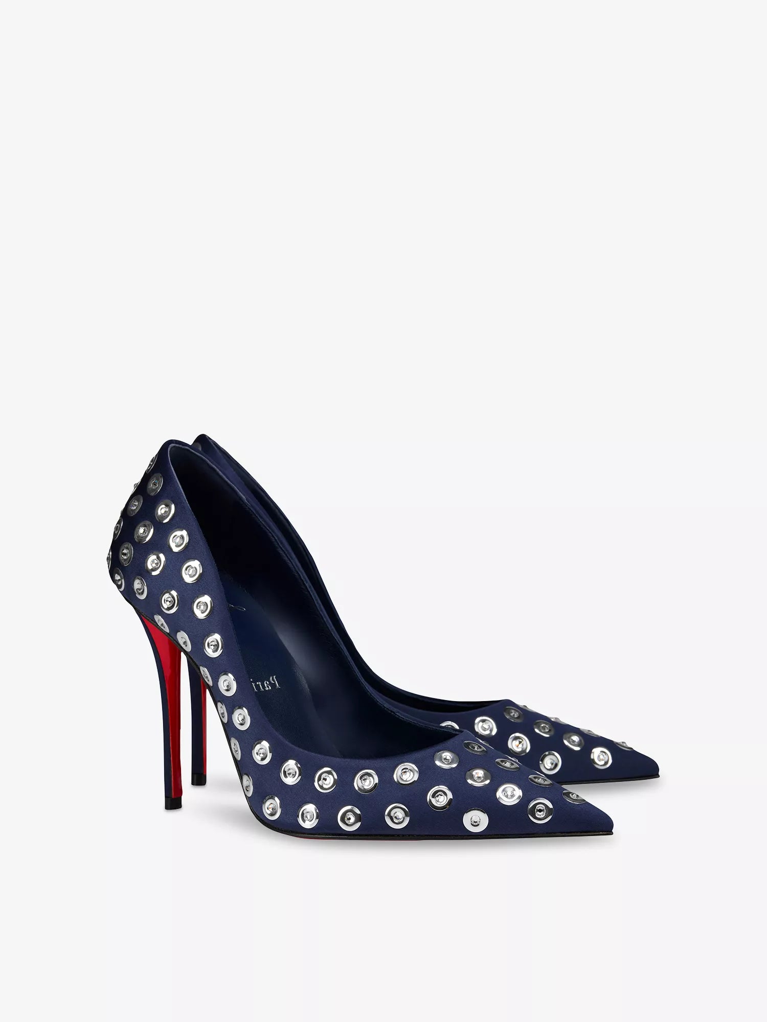 Miss Z Boum Boum Mirror 100 Satin Heeled Courts