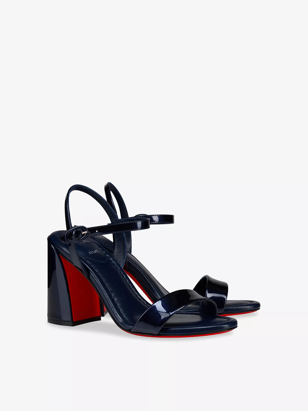 Miss Jane 85 Patent-Leather Heeled Sandals
