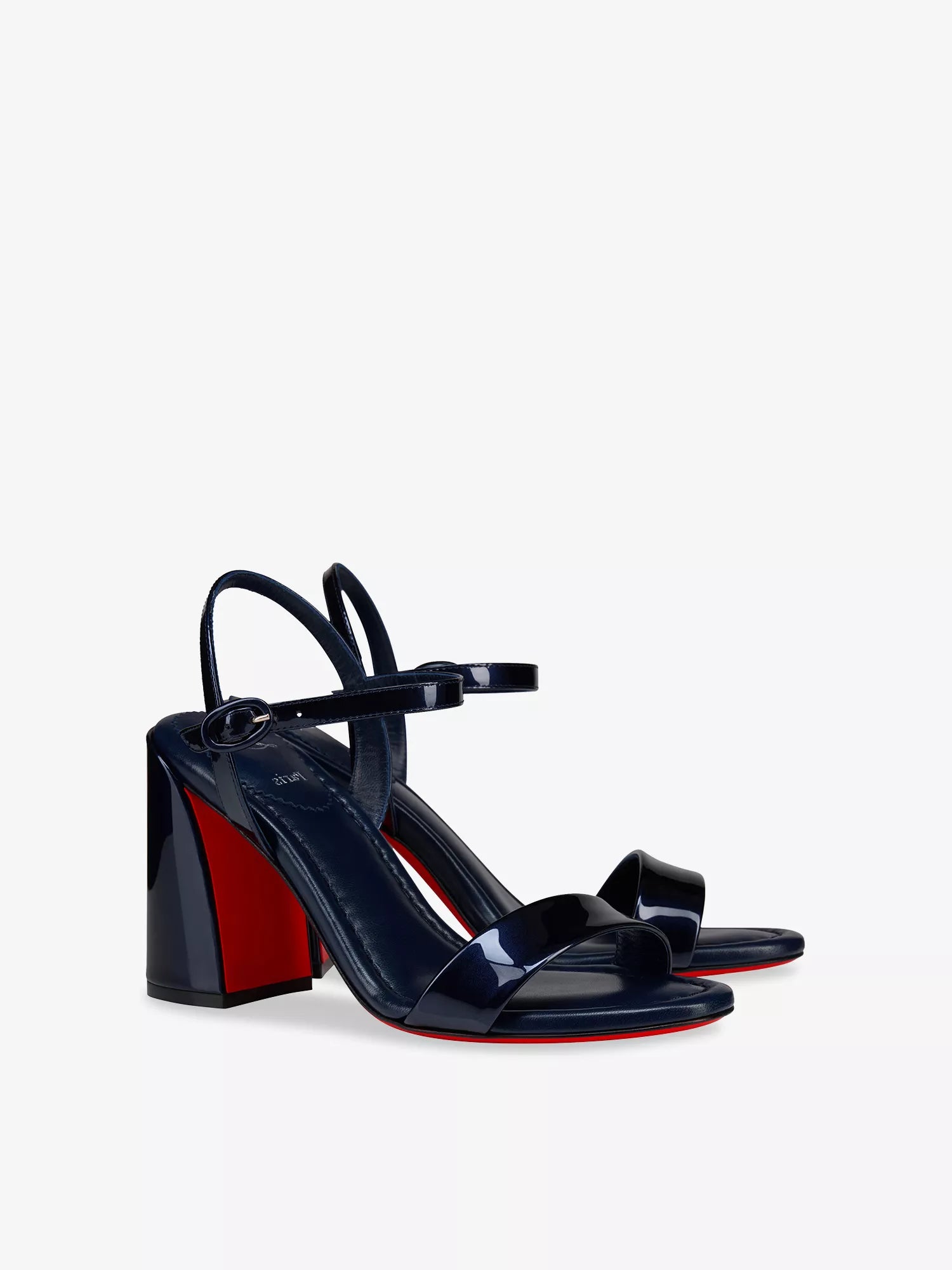 Miss Jane 85 Patent-Leather Heeled Sandals