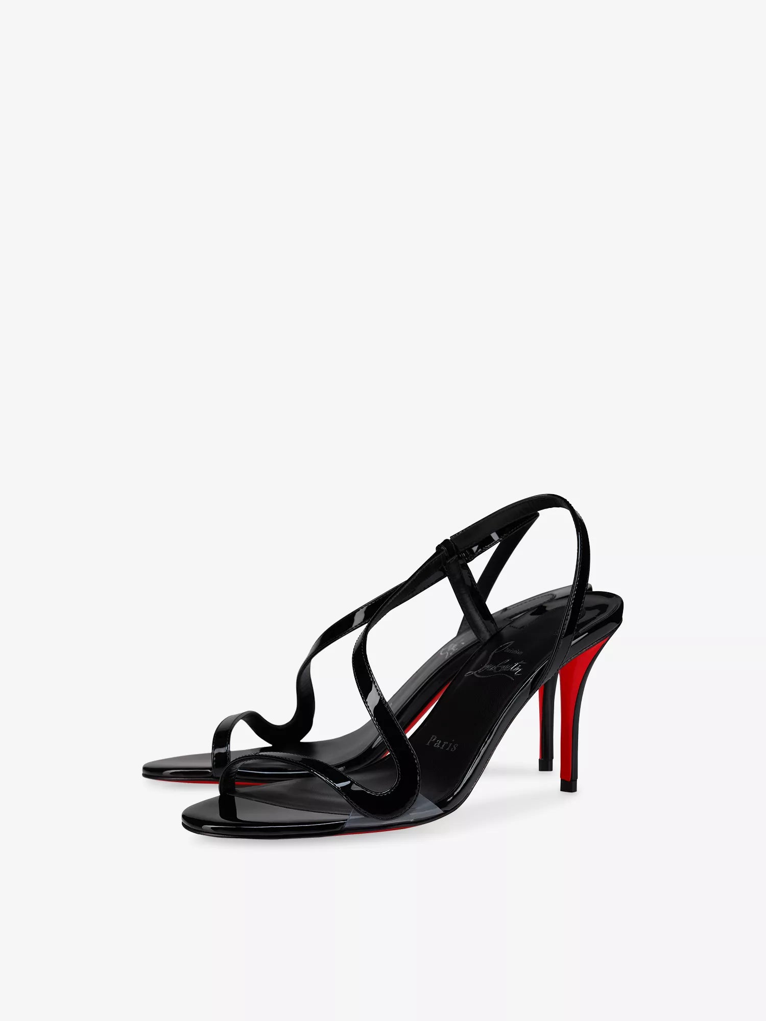 Rosa Z 80 Patent-PVC Heeled Sandals
