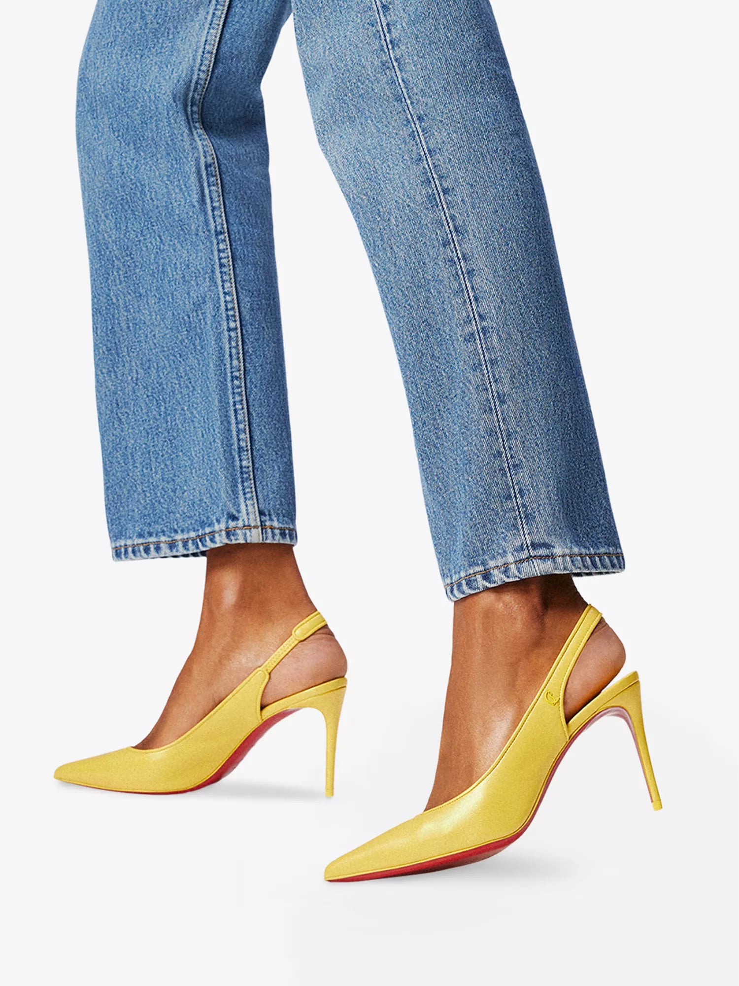 Sporty Kate Sling 85 Leather Heeled Courts
