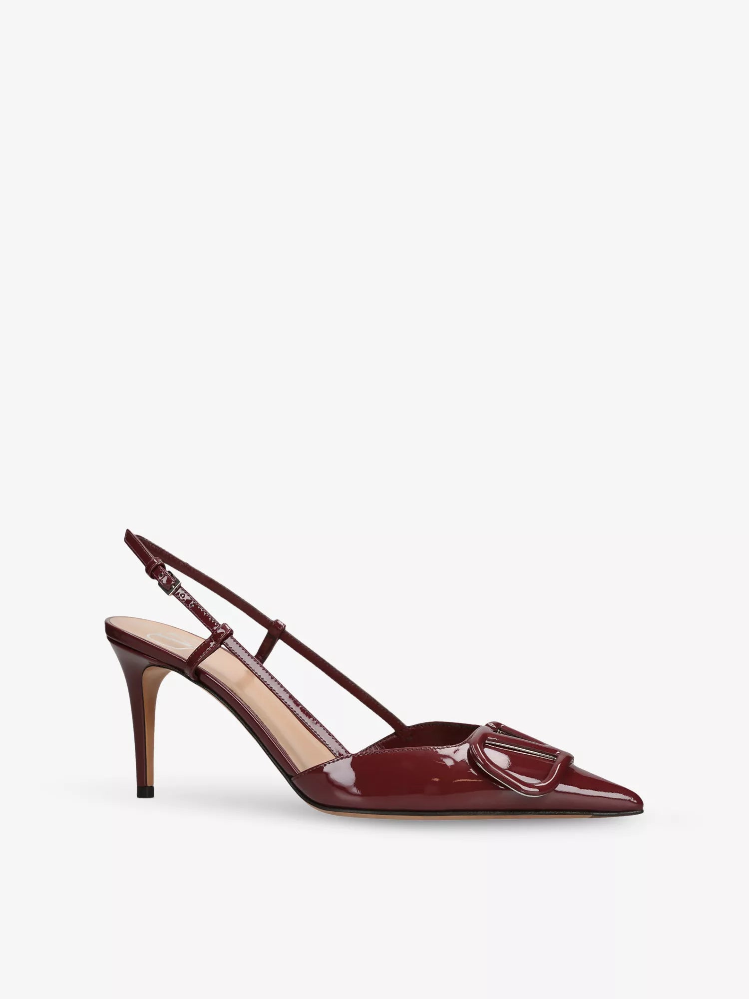 Vlogo Signature 80 Patent-Leather Slingback Courts