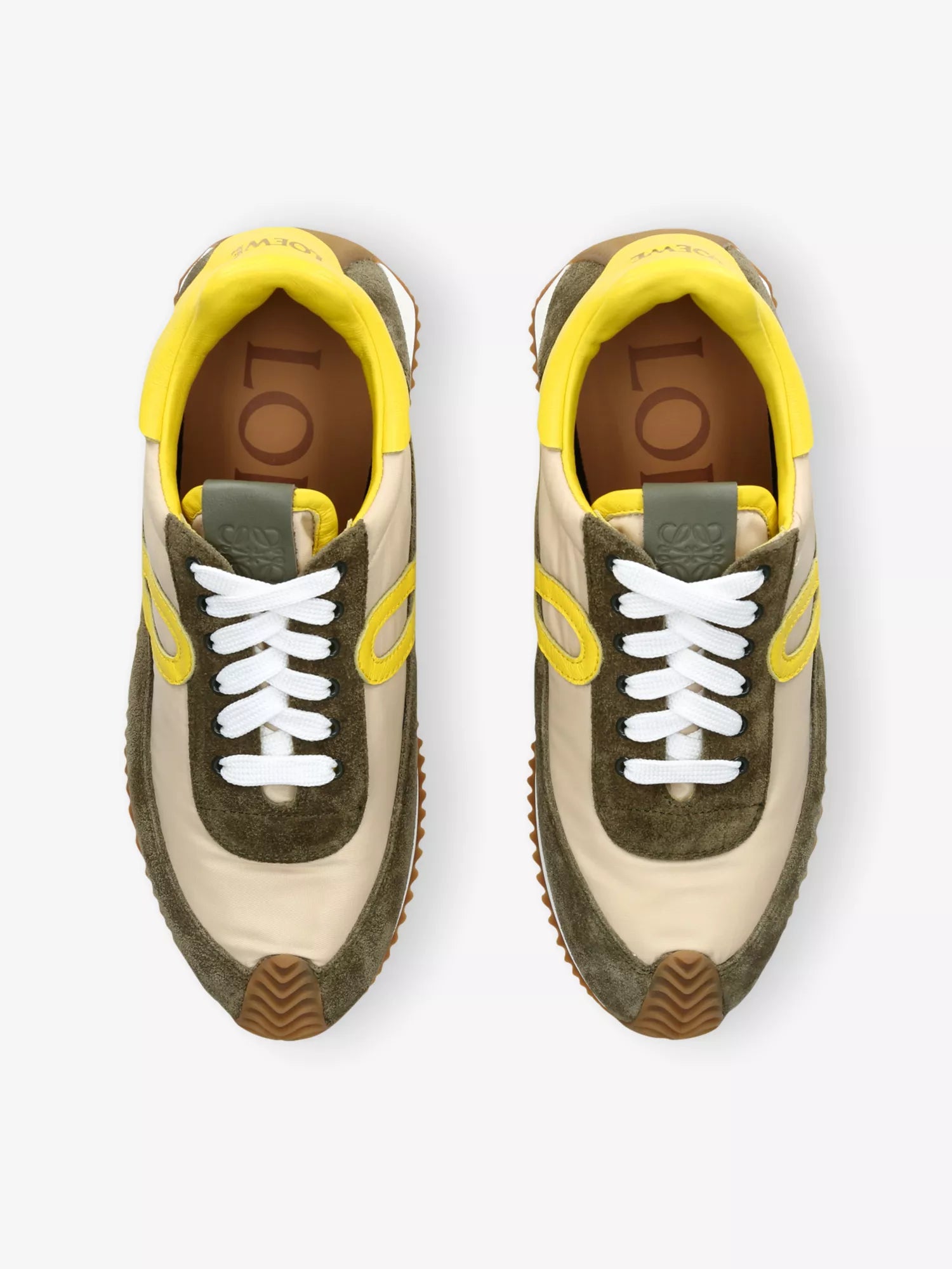 LOEWE &nbsp;Flow Runner Suede And Shell Low-Top Trainers