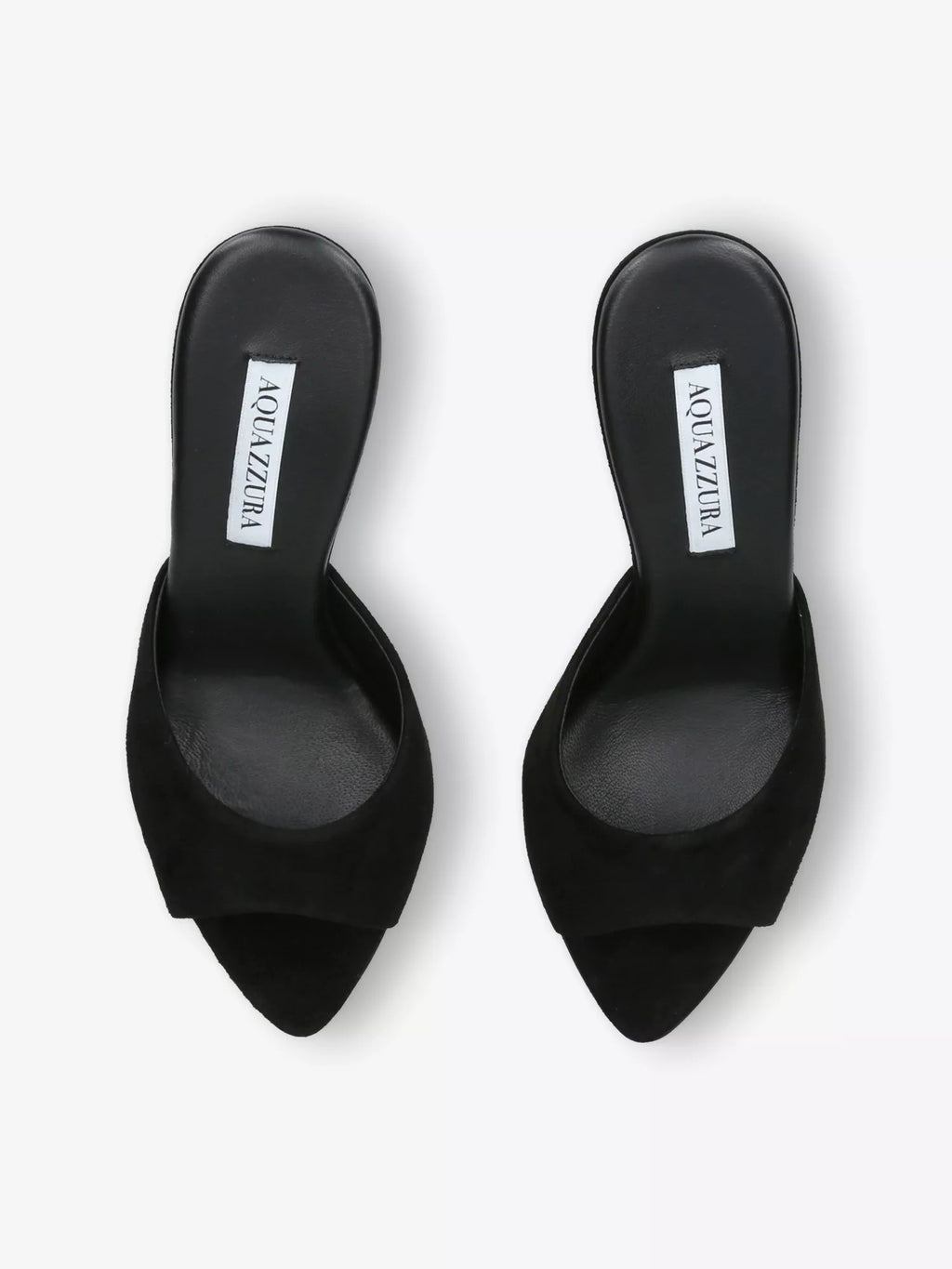 AQUAZZURA Bisous 85 Suede Mules