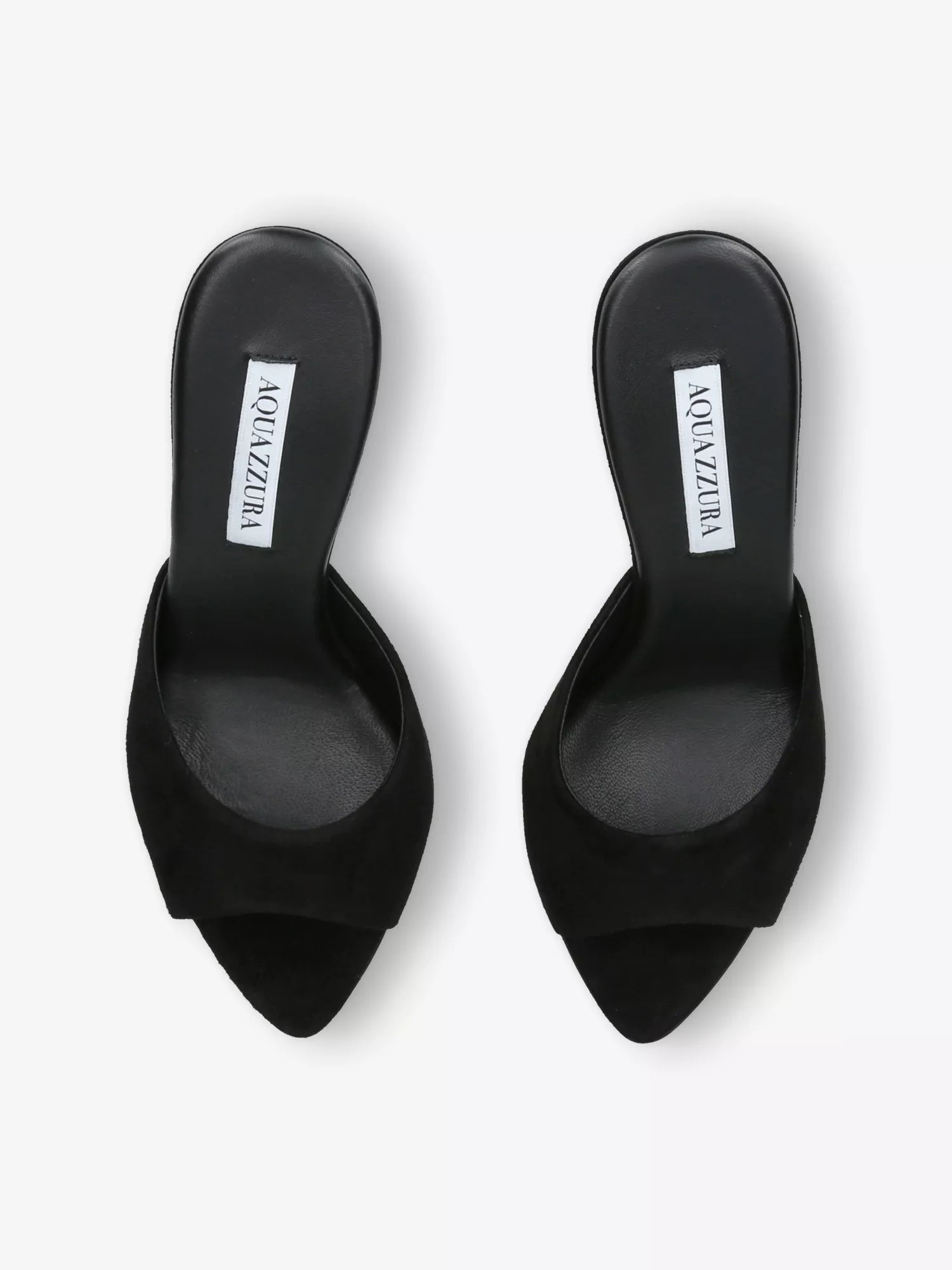AQUAZZURA Bisous 85 Suede Mules