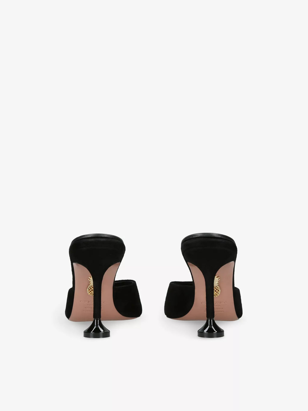 AQUAZZURA Bisous 85 Suede Mules