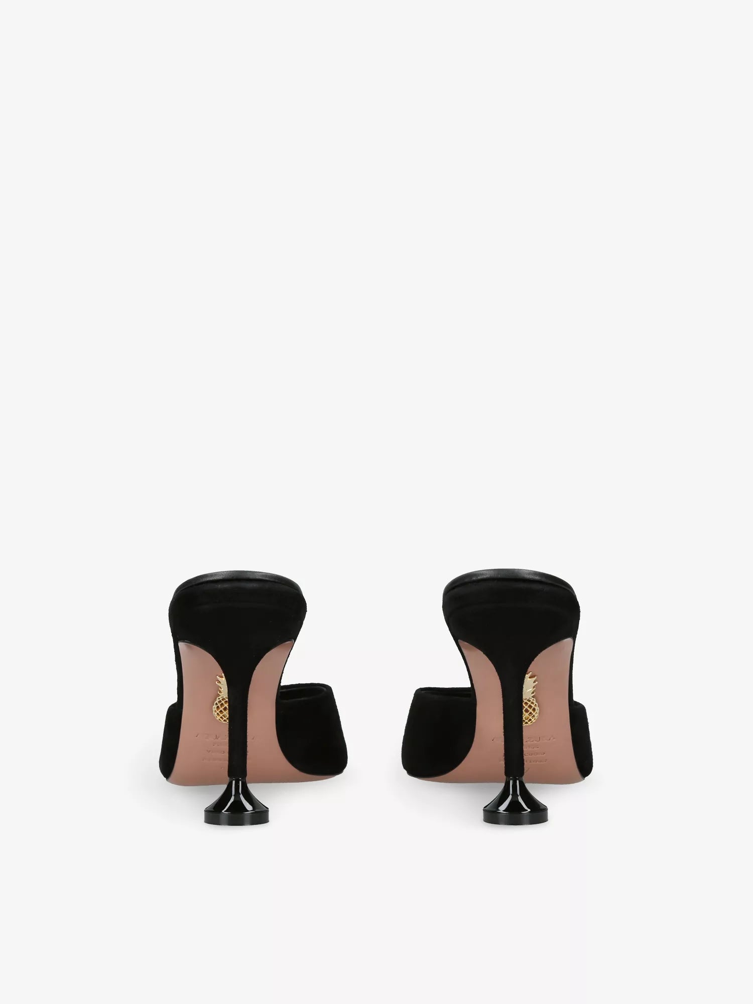 AQUAZZURA Bisous 85 Suede Mules