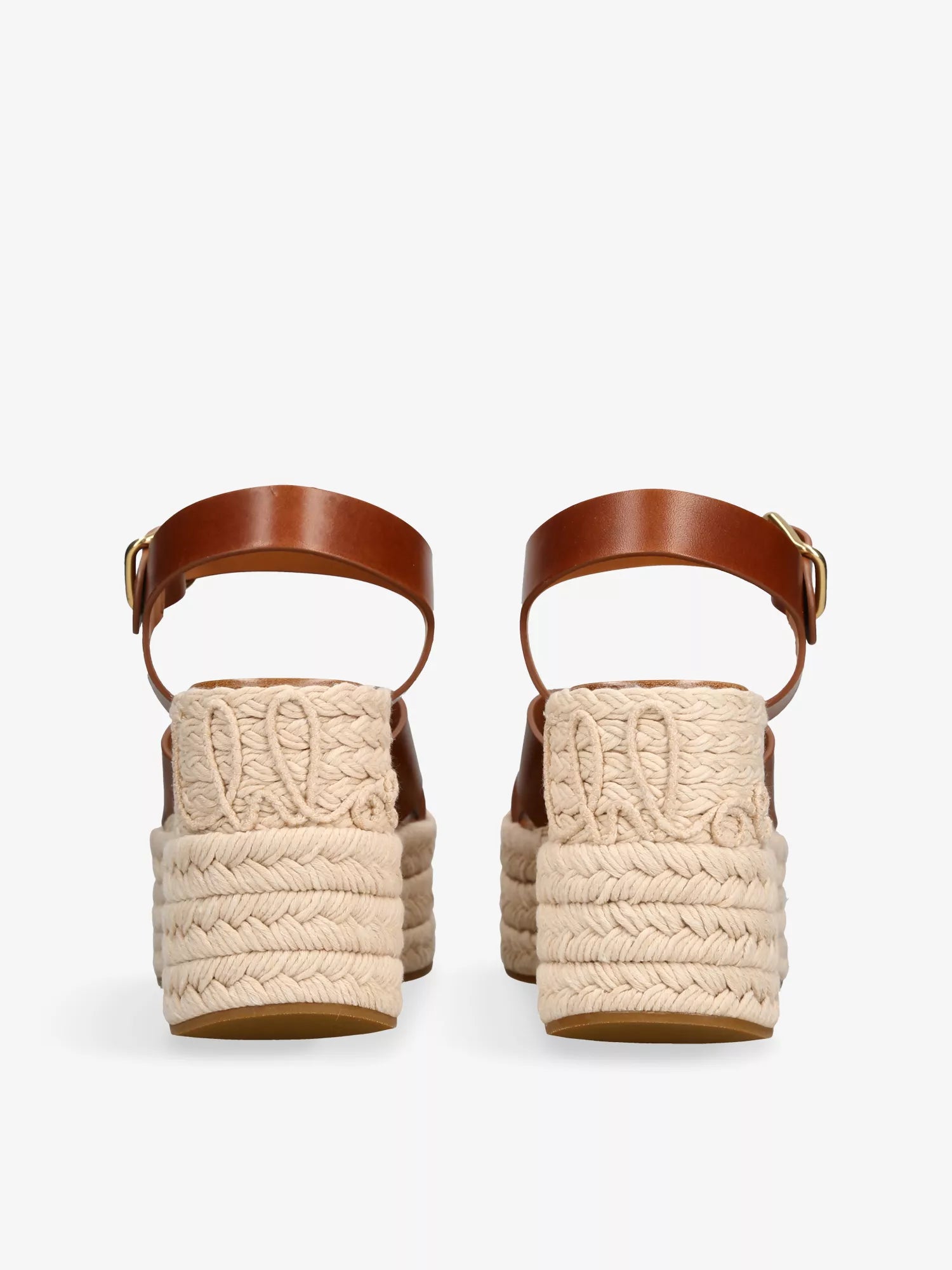 CHLOE  Isla 85 Leather Espadrille Wedges