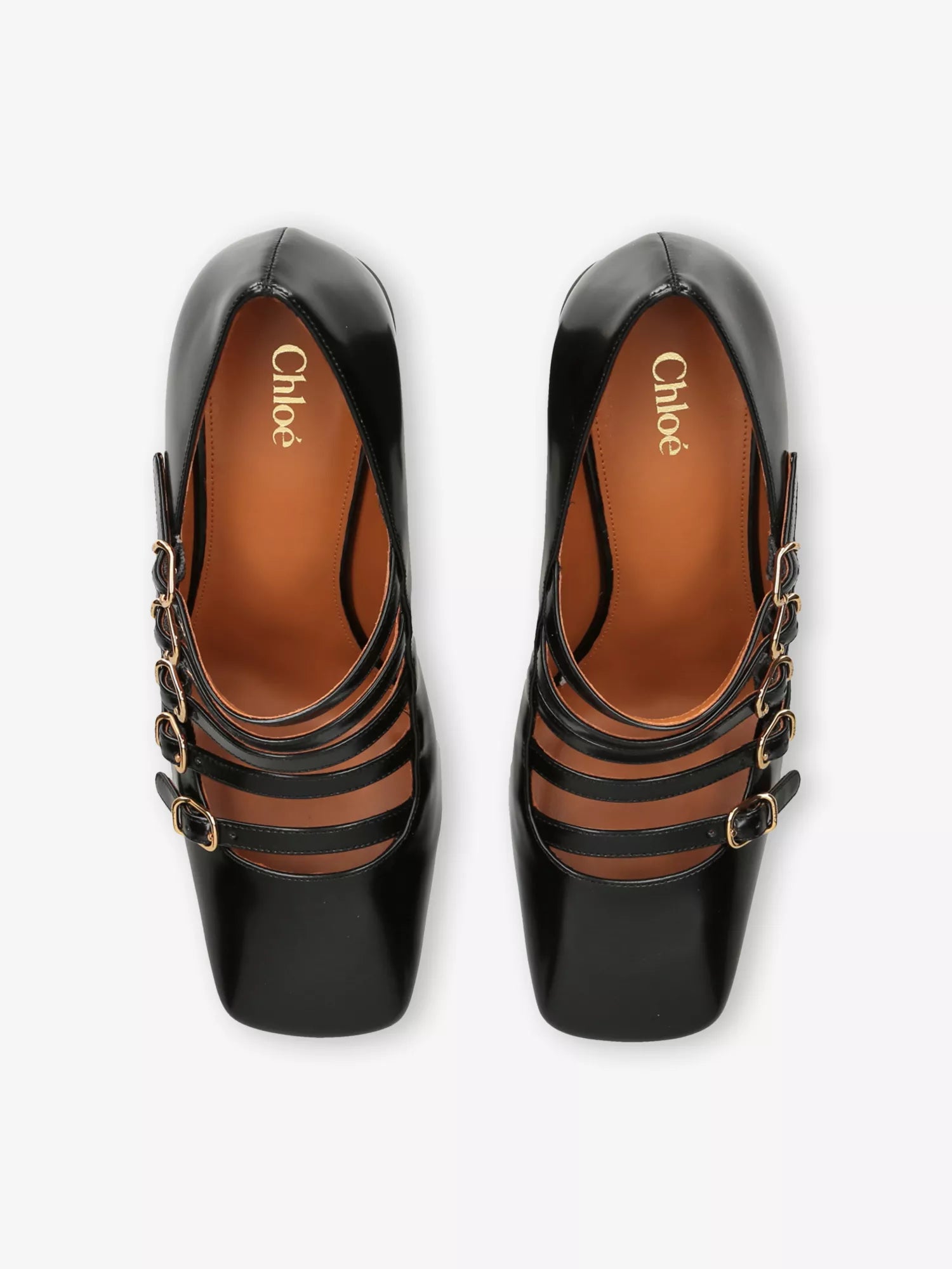 Janis 80 Block-Heel Leather Pumps