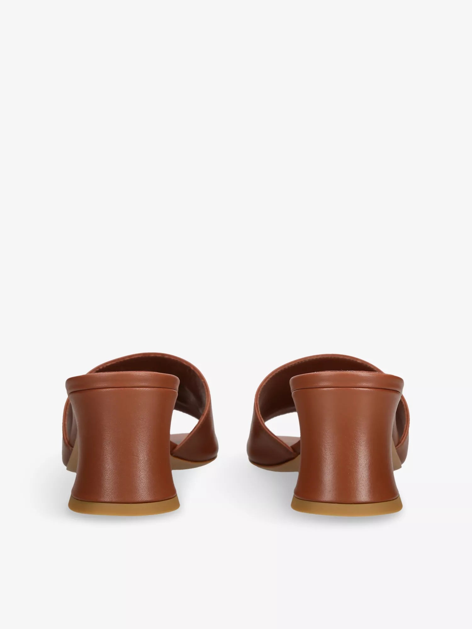 CHLOE  Soleil Leather Block-Heel Mules
