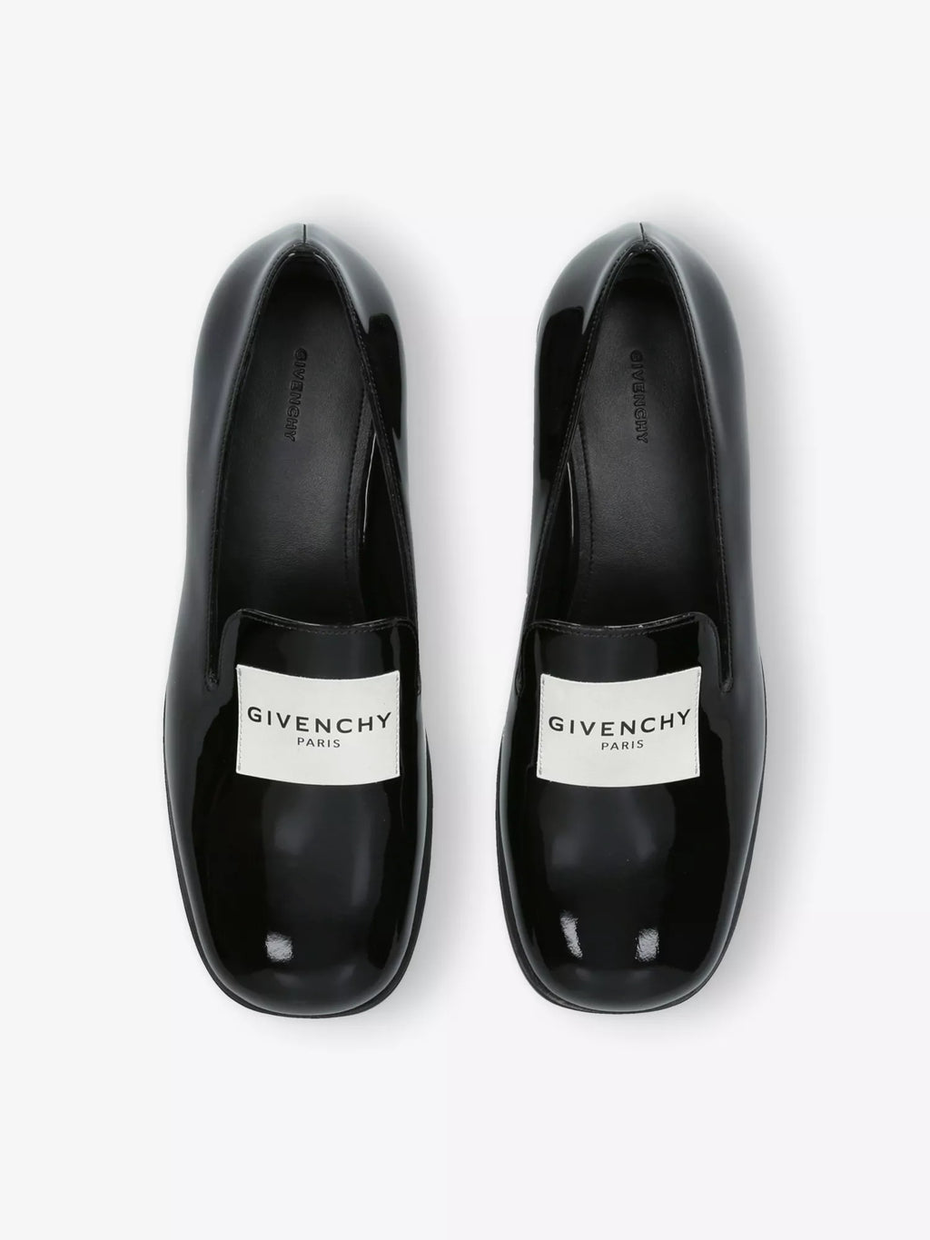 GIVENCHY Logo Patent-Leather Loafers