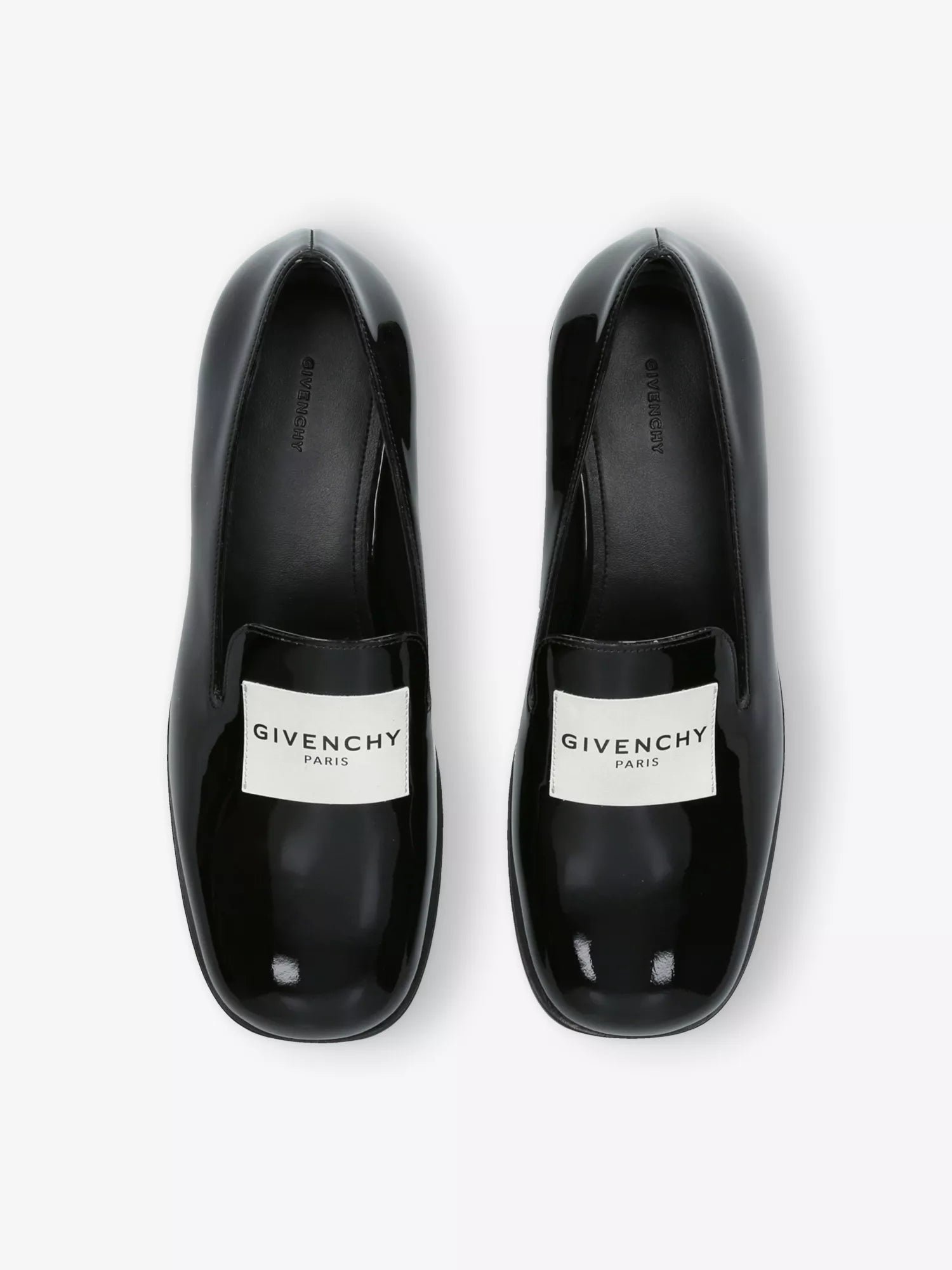 GIVENCHY Logo Patent-Leather Loafers
