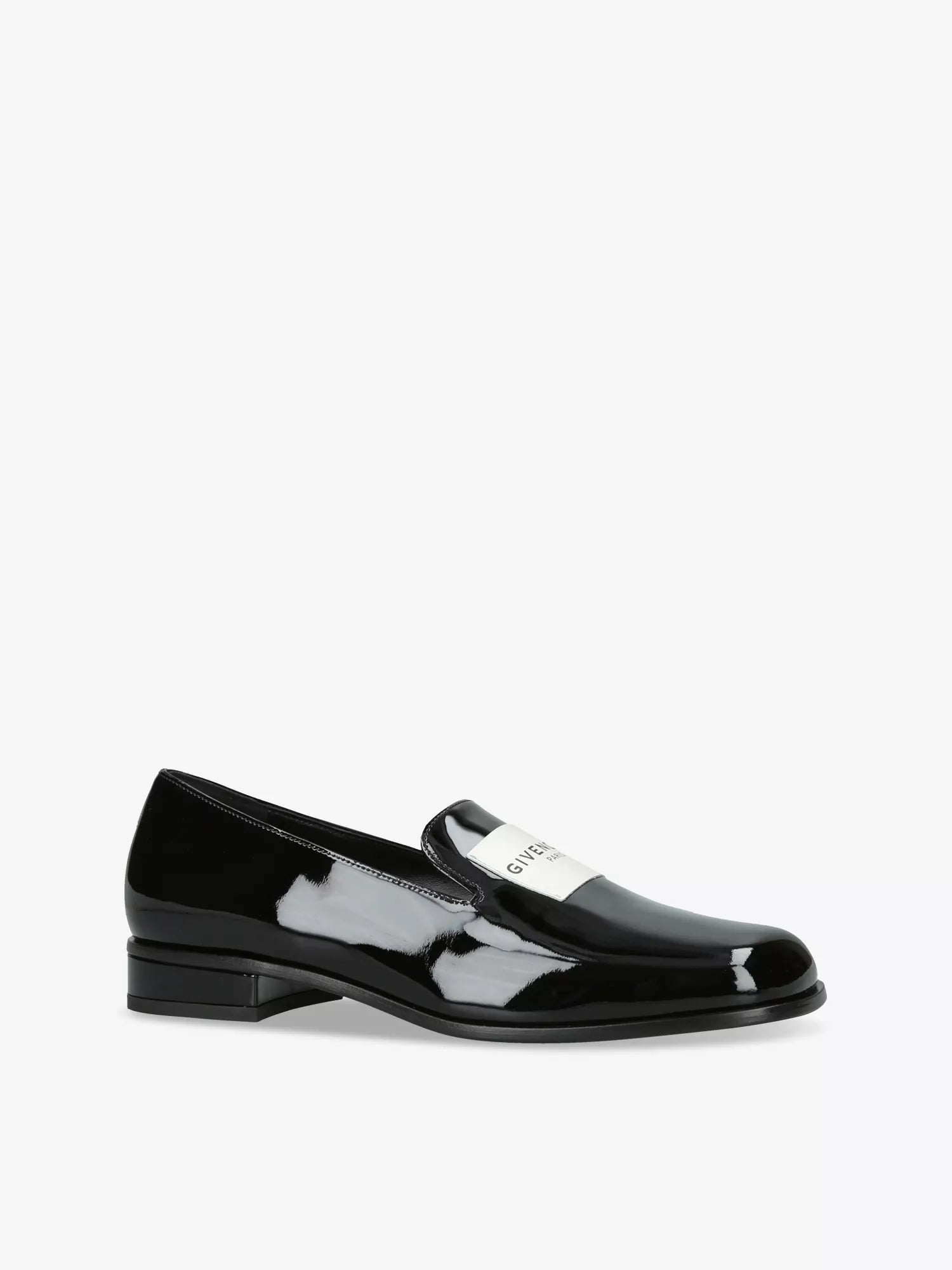 GIVENCHY Logo Patent-Leather Loafers