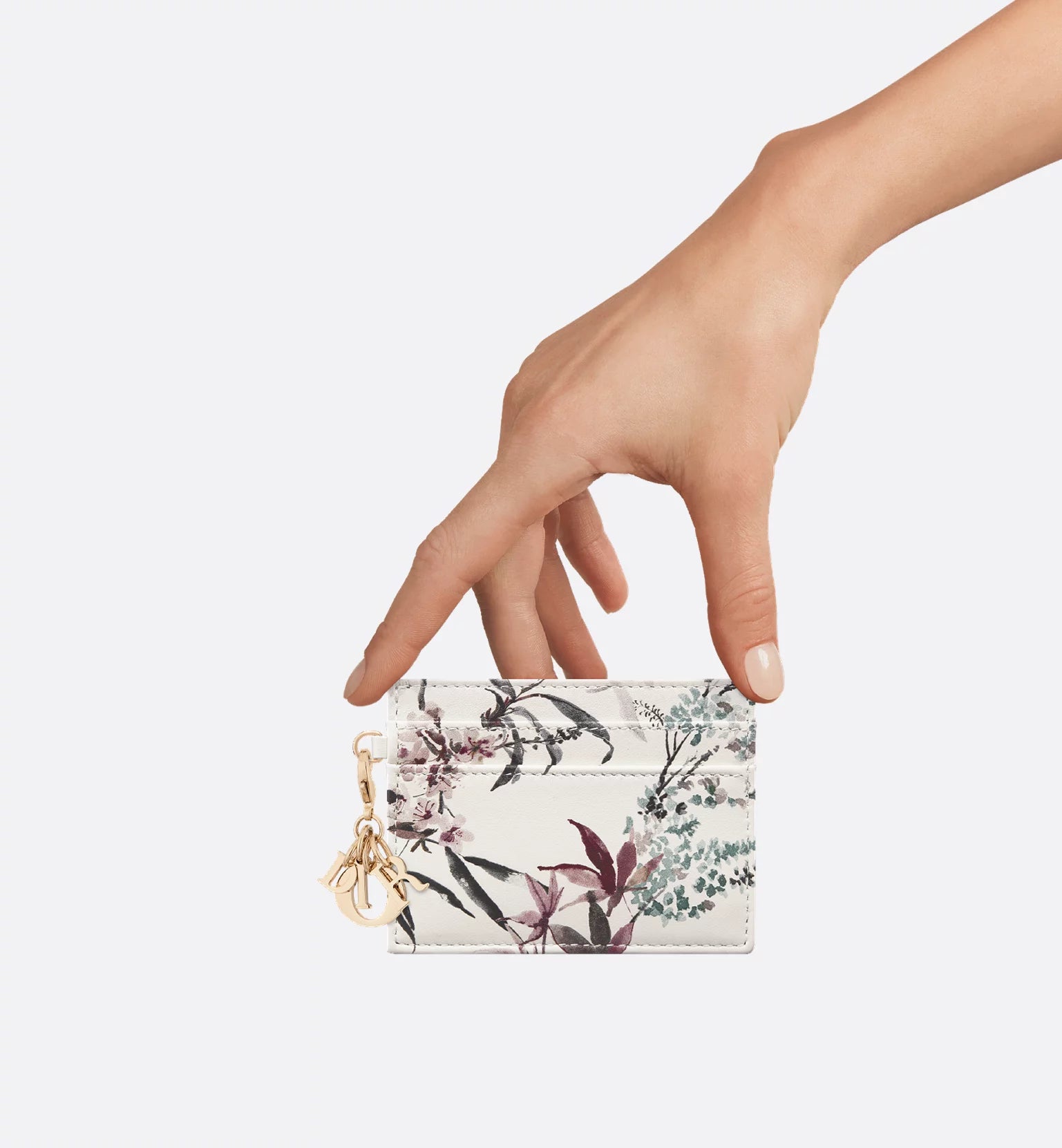 DIOR Lady Dior Freesia Card Holder 