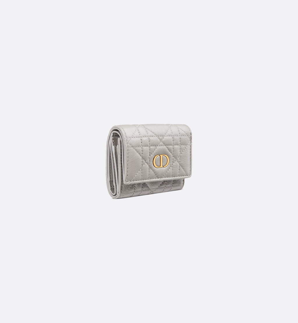 Dior Caro Hibiscus L-Zip Wallet 
