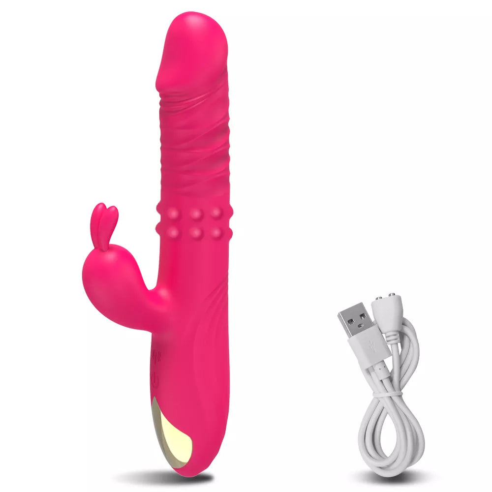 Thrusting Dildo With Clit Vibrator | Triple Stimulation