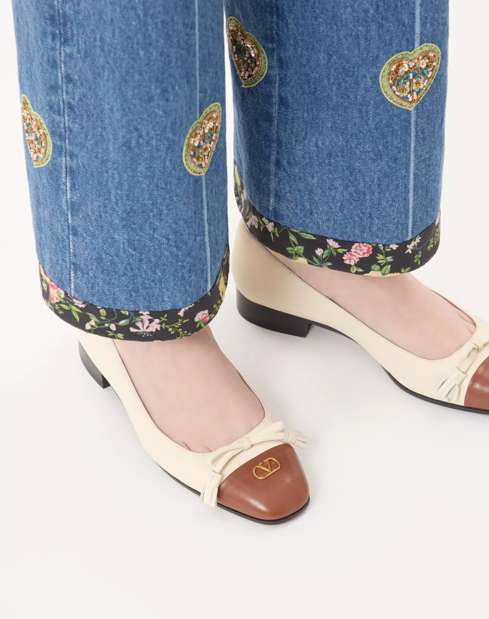 Valentino Valet Du Roi Kidskin Ballerina 25mm