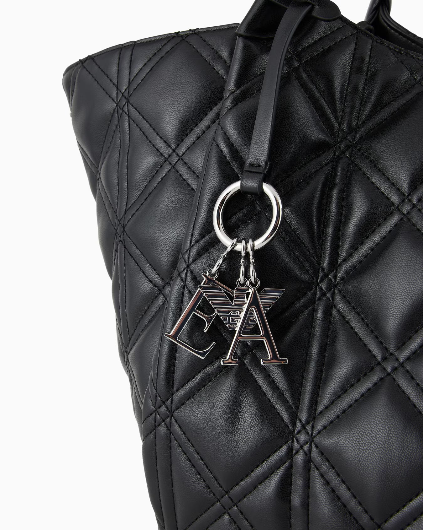 Sac cabas oversize effet cuir nappa matelassé ARMANI 