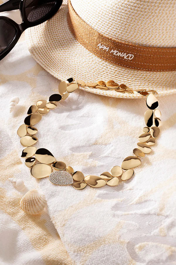 Collier ras du cou Galet Déclaration APM Monaco