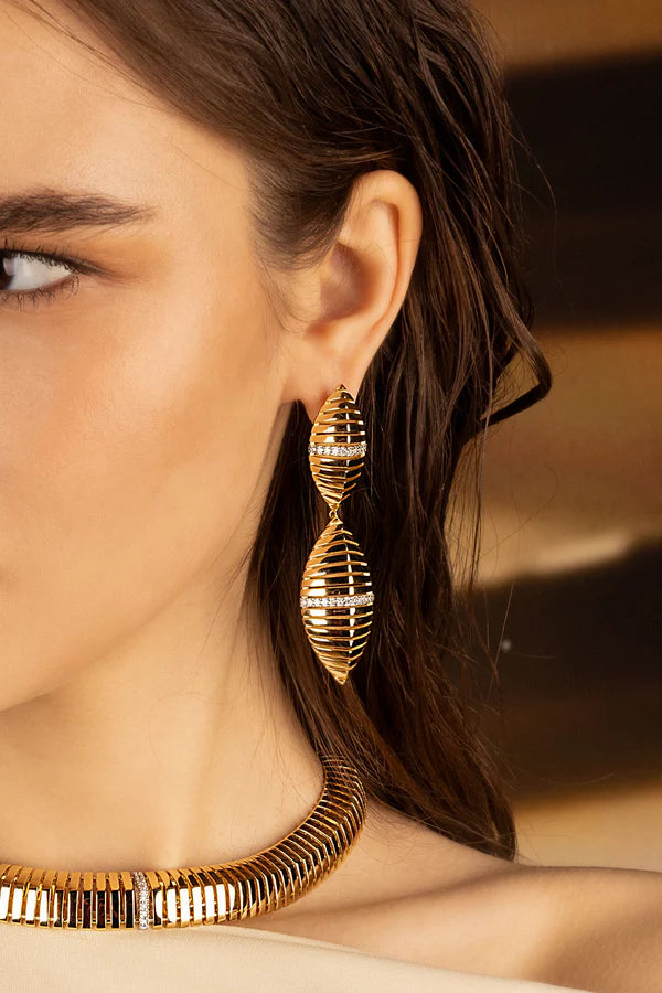 Boucles d'oreilles en rayonne de soleil APM Monaco