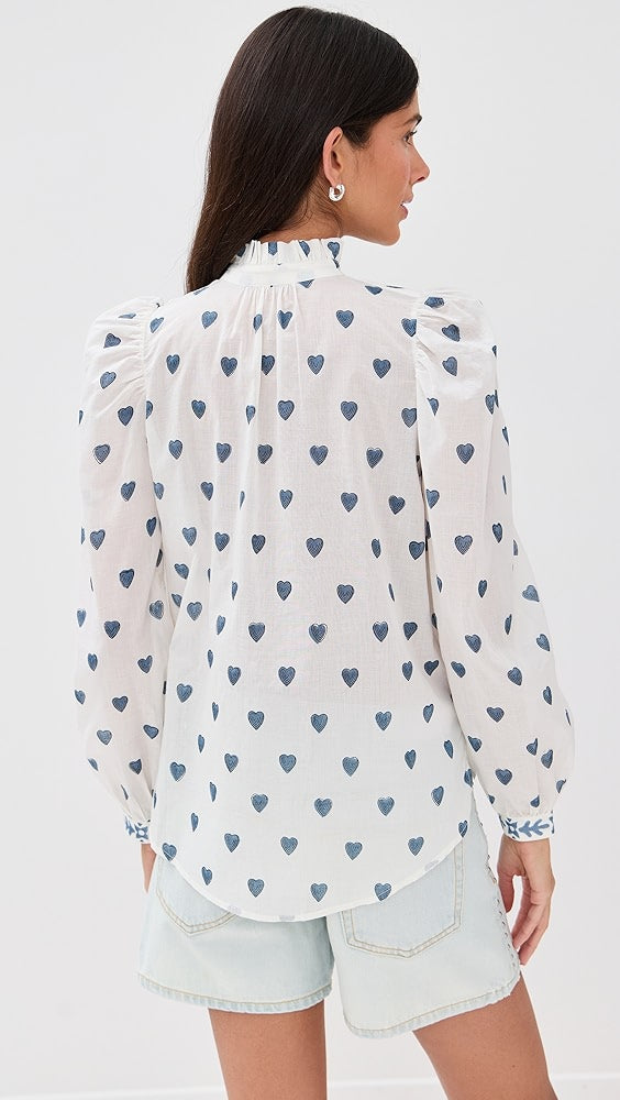 Chemise cœur indigo Annabel d'Alix of Bohemia