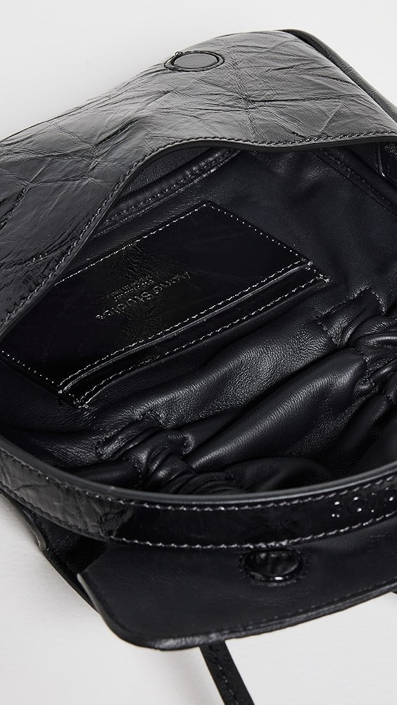 Sac micro-froissé verni multipoches Acne Studios