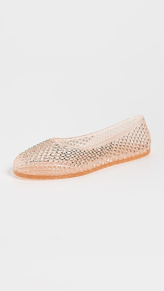Sandales grecques antiques Iro Swarovski Crystal Jelly Flats Iro Swarovski Crystal Jelly Flats